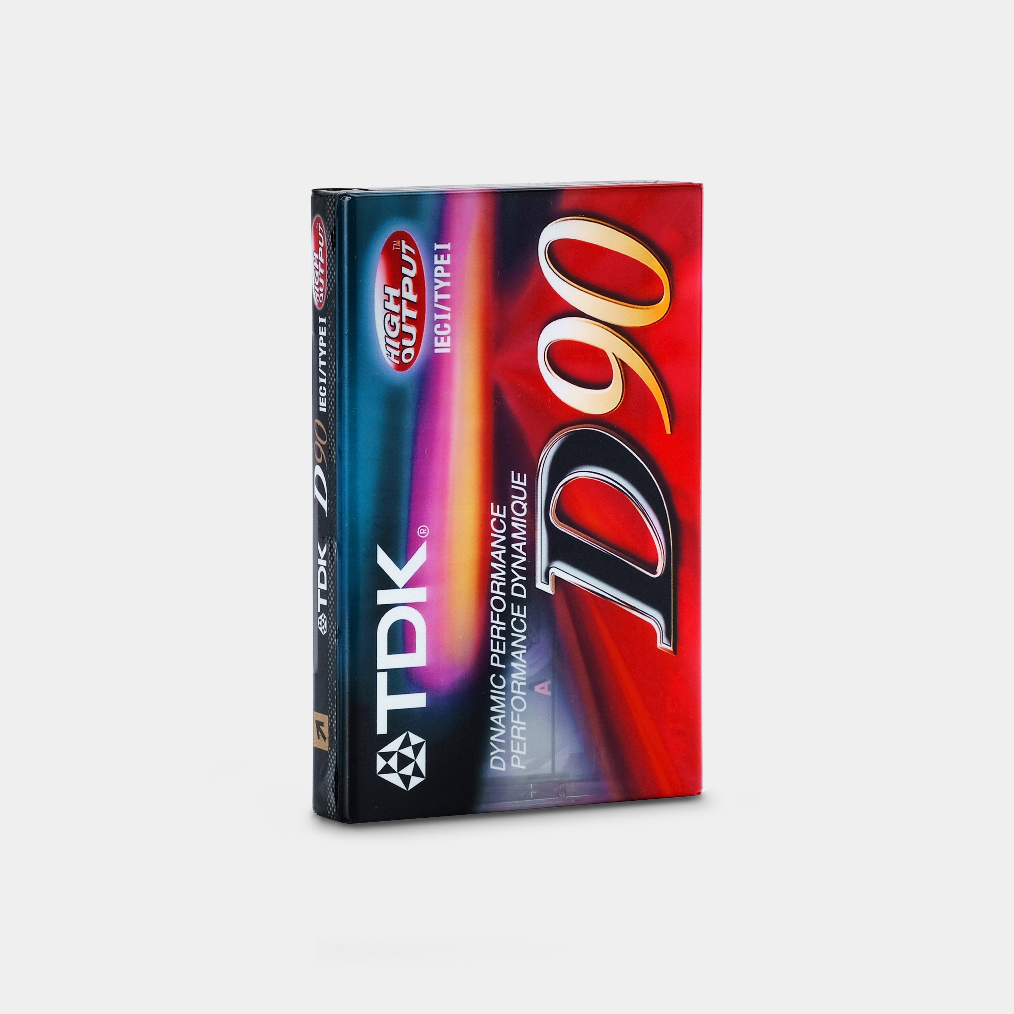 TDK D90 Type I 90 Min Blank Cassette Tape