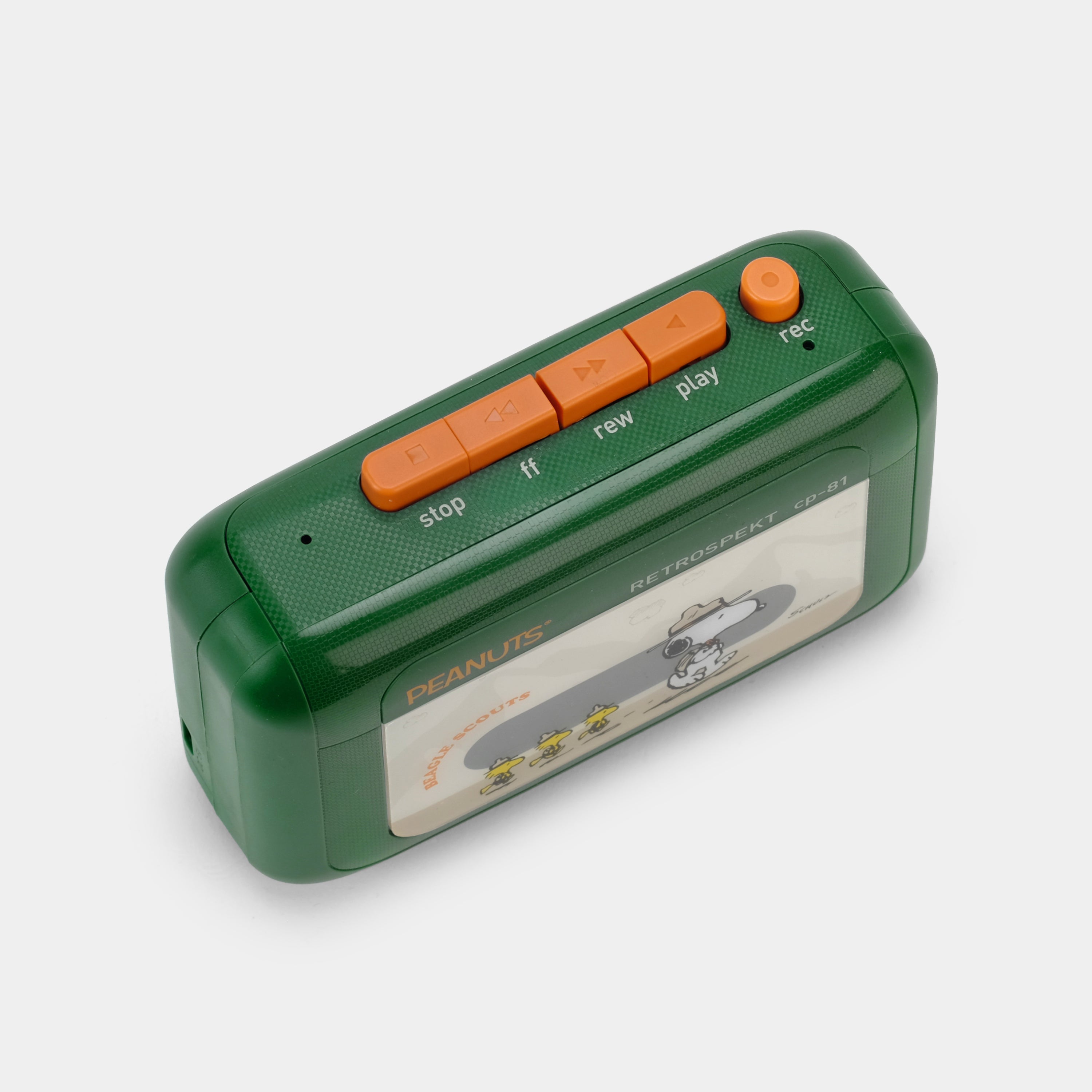 Peanuts Beagle Scouts CP-81 Portable Cassette Player