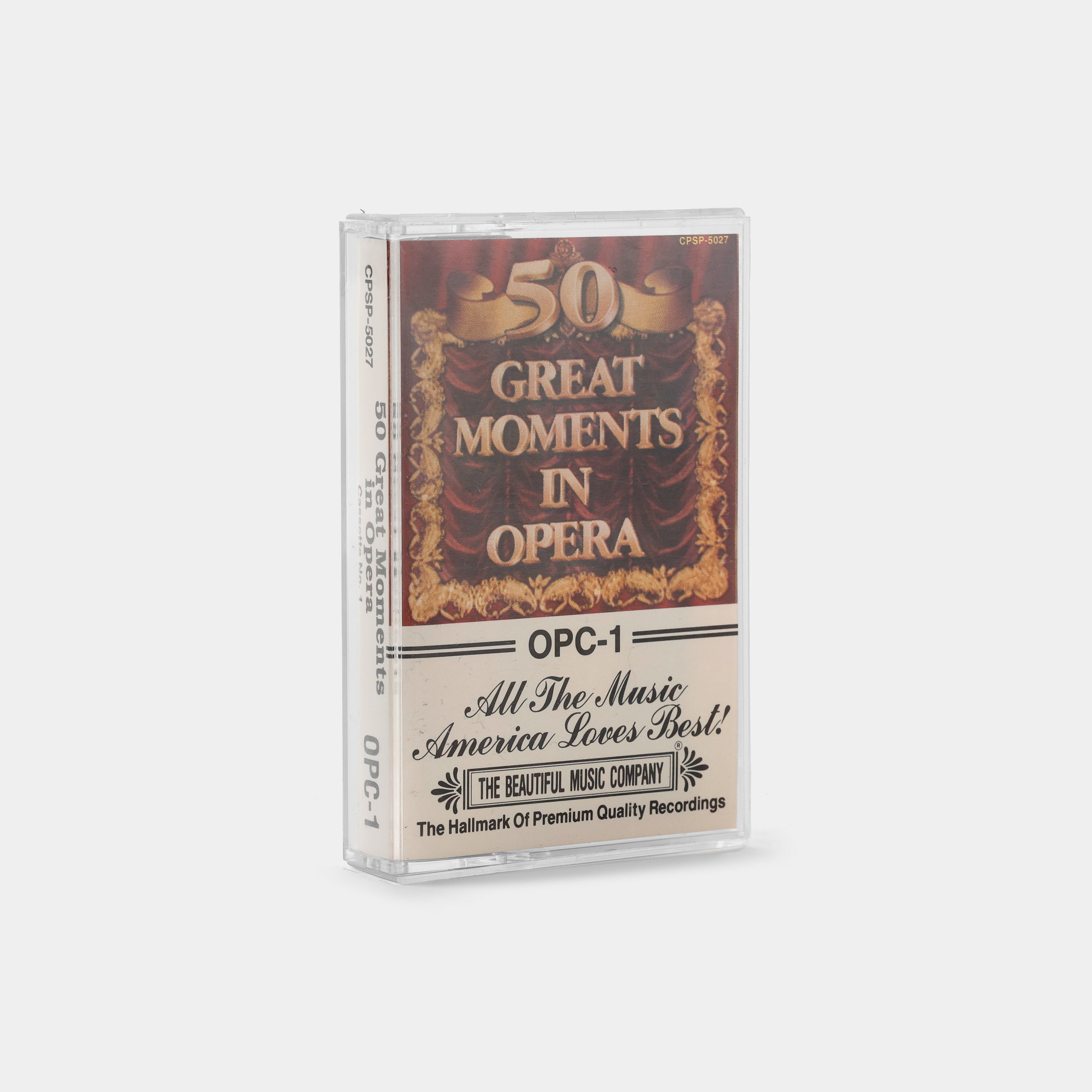 50 Great Moments In Opera (Cassette One) Cassette Tape