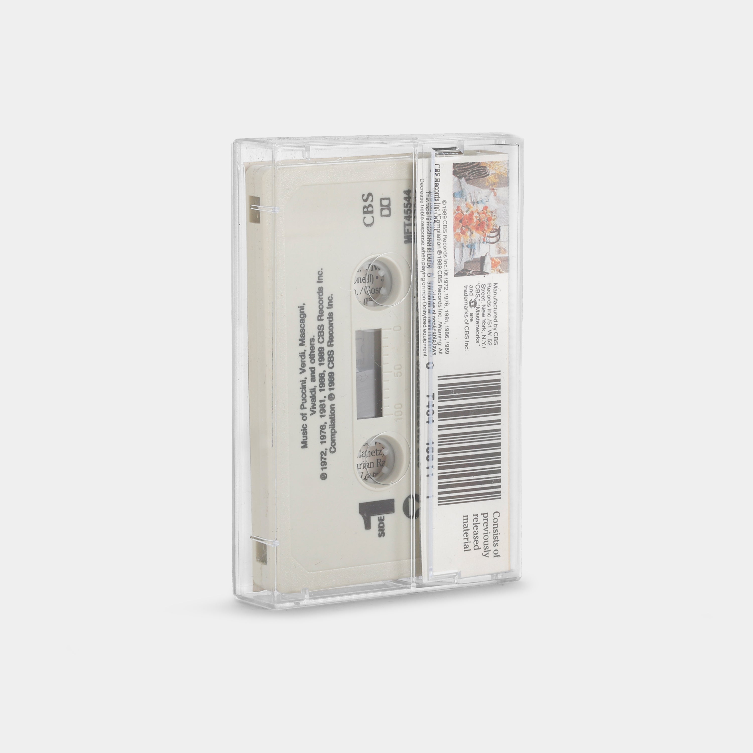 CBS Masterworks Dinner Classics: The Italian Album Cassette Tape