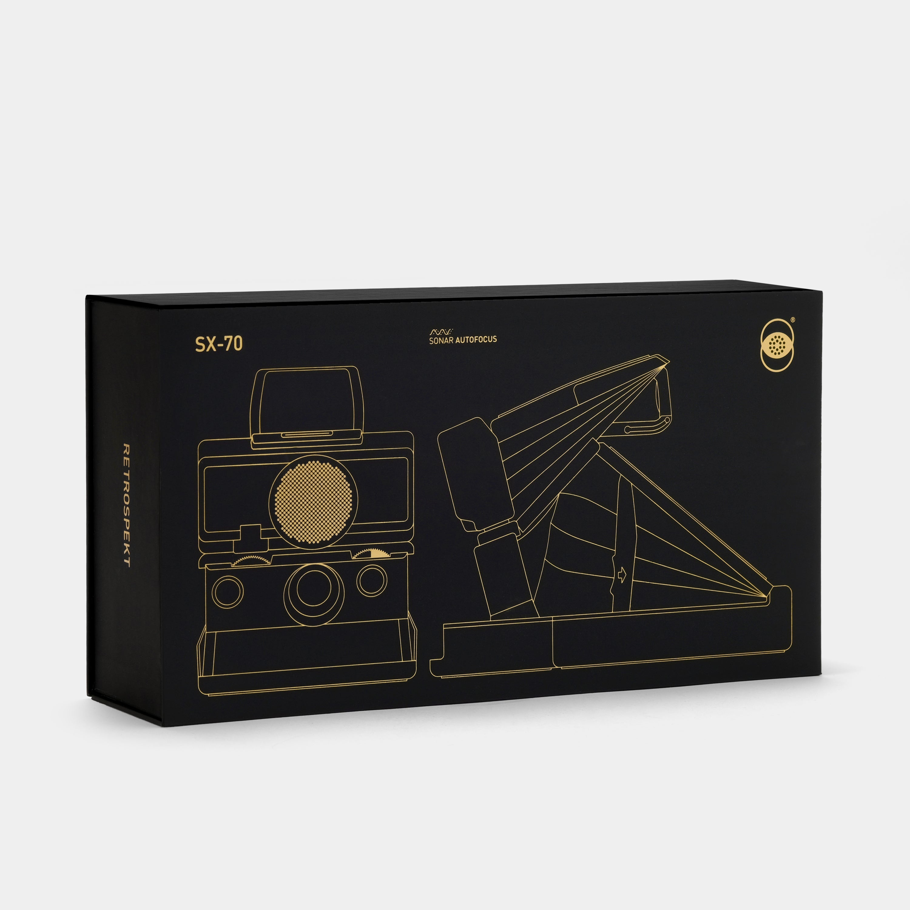 SX-70 Sonar Autofocus "Retrospekt 24K Gold Edition" Instant Film Camera