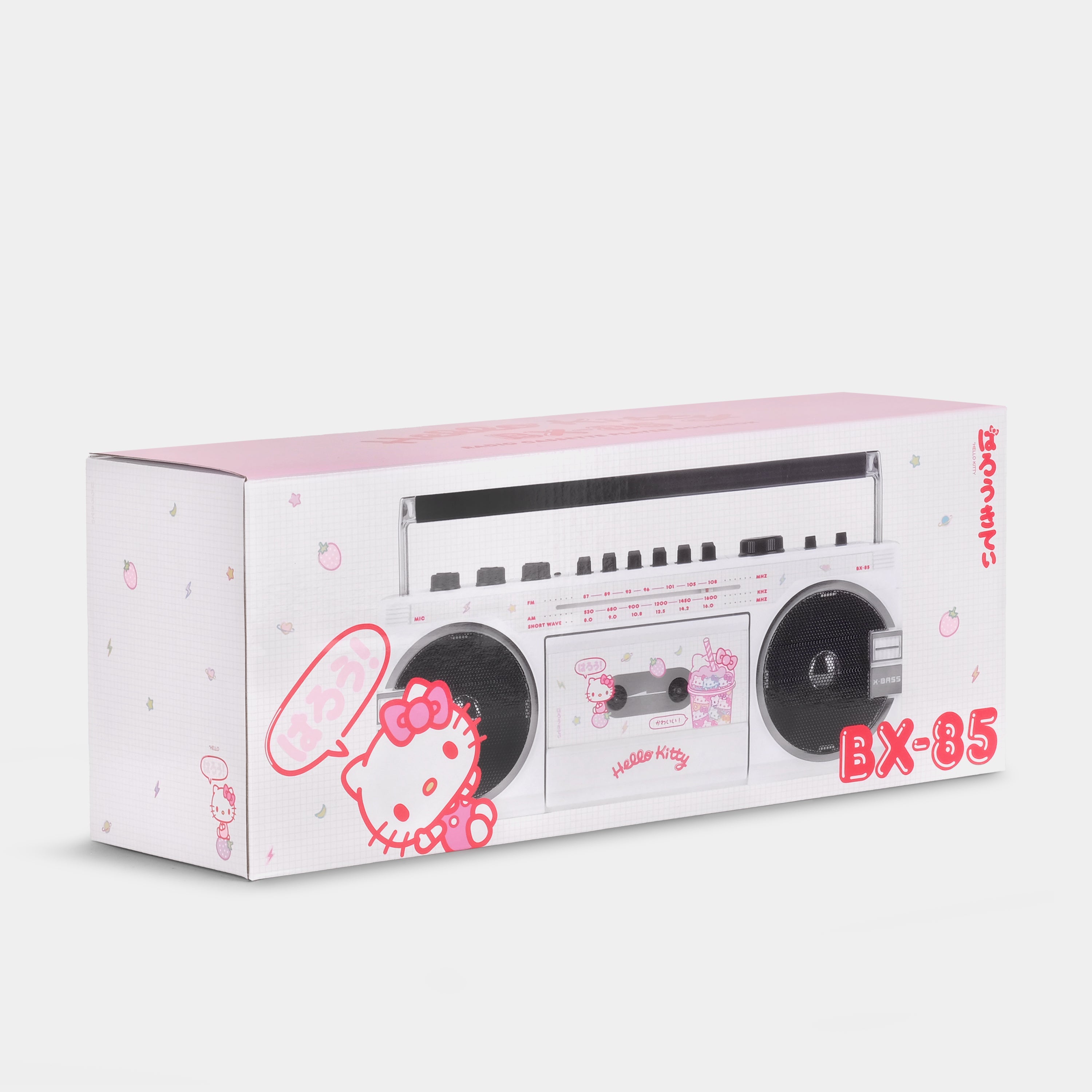 Hello Kitty Strawberry Kawaii BX-85 Cassette Player Boombox