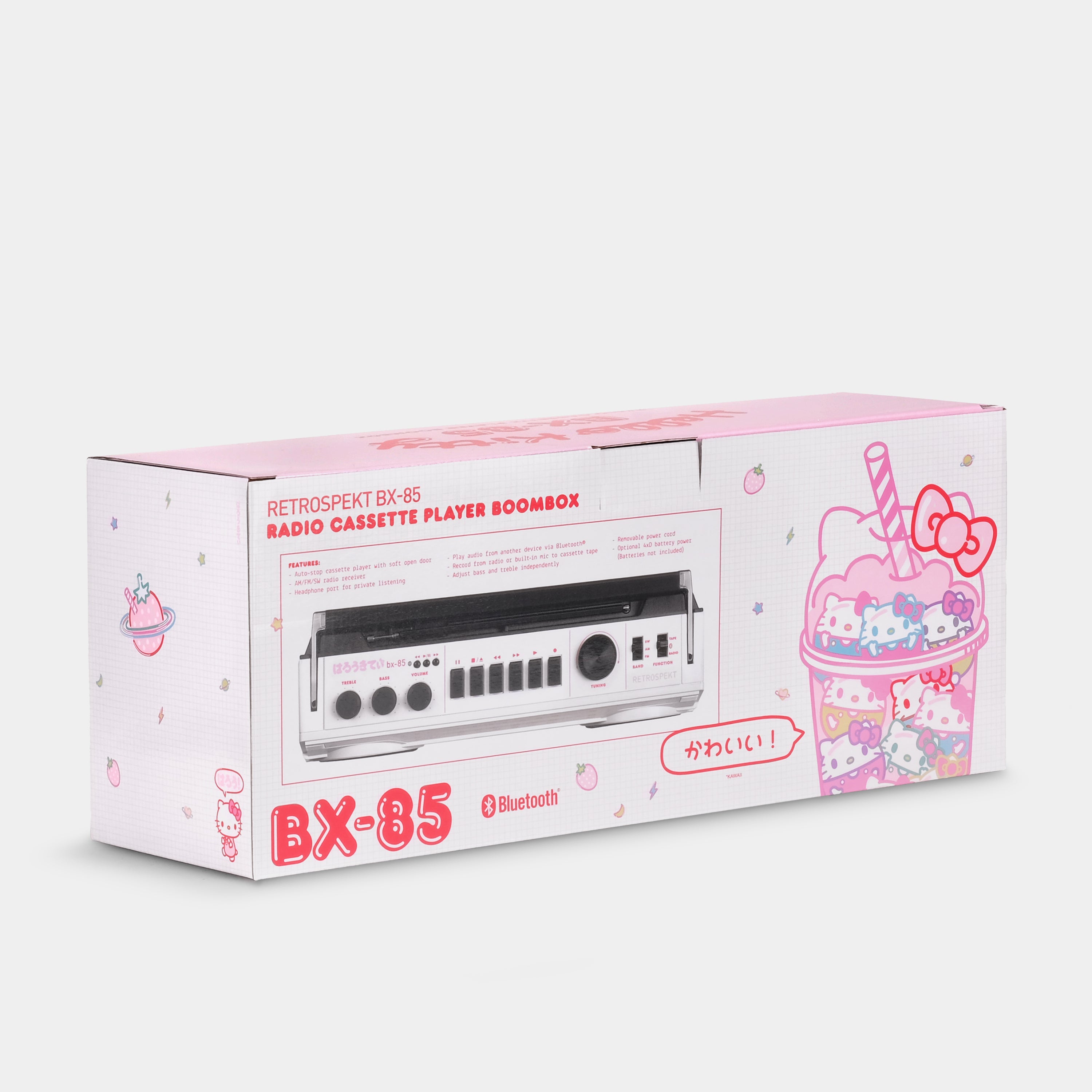 Hello Kitty Strawberry Kawaii BX-85 Cassette Player Boombox