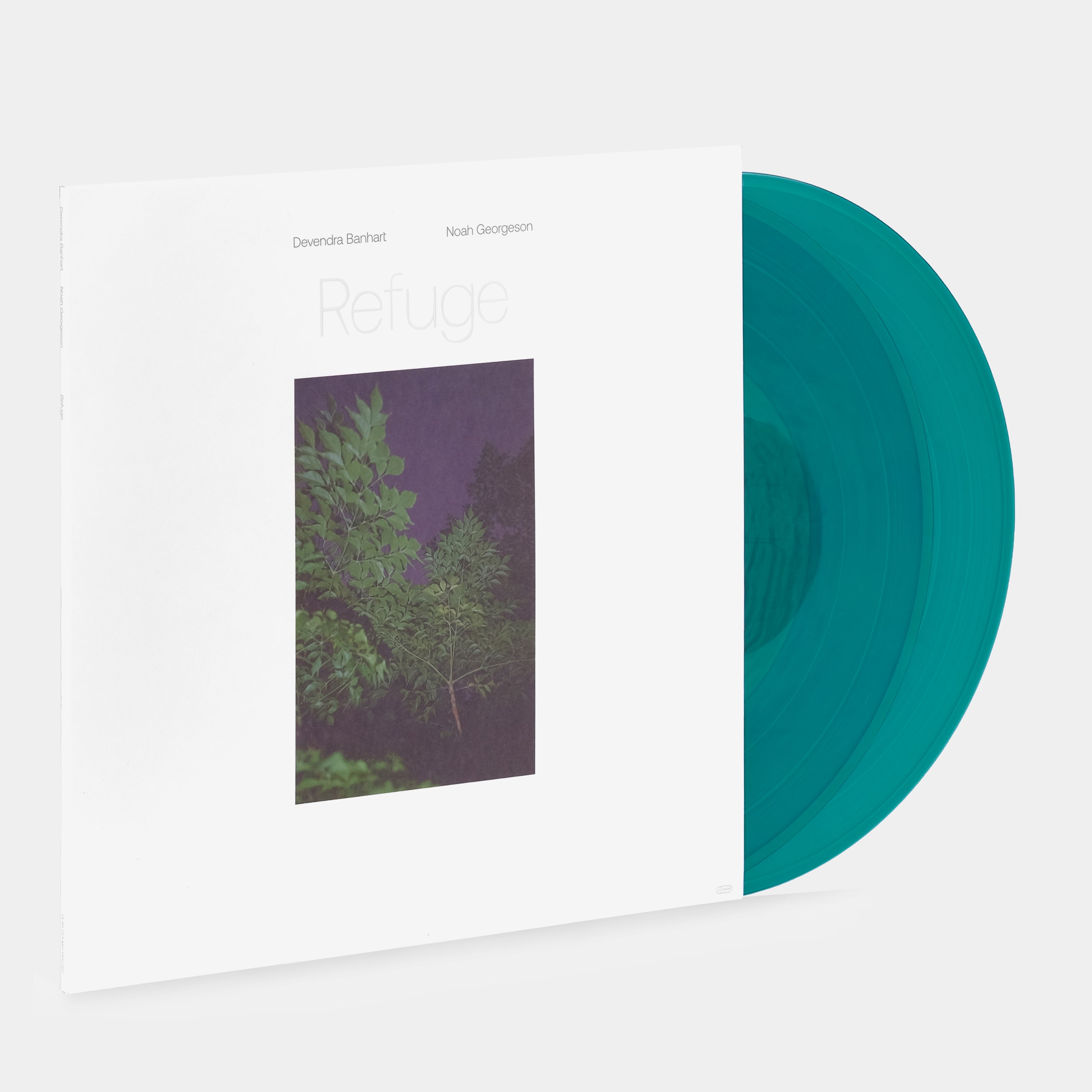 Devendra Banhart & Noah Georgeson - Refuge 2xLP Blue Seagrass Wave Translucent Vinyl Record