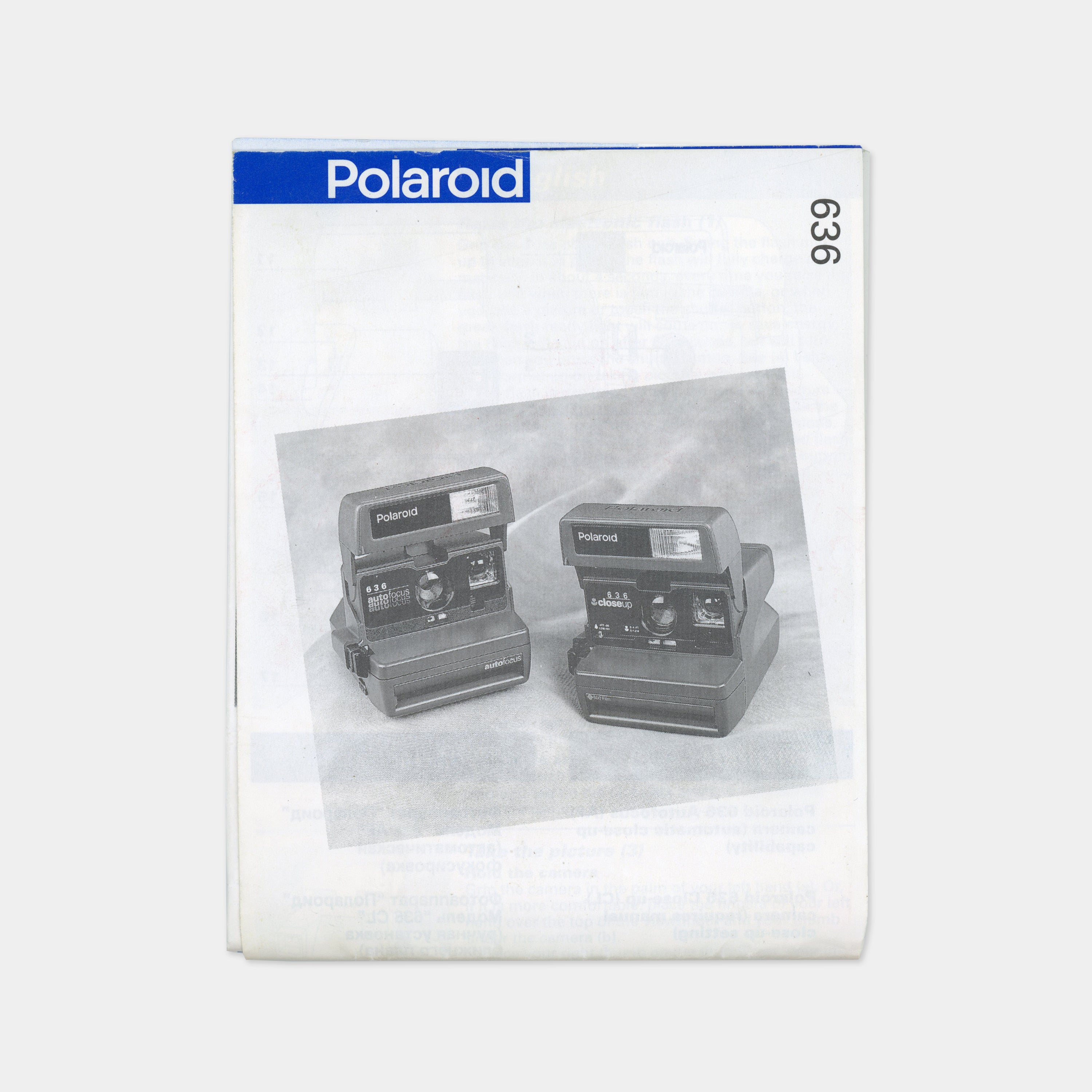 Polaroid 636 Camera Manual