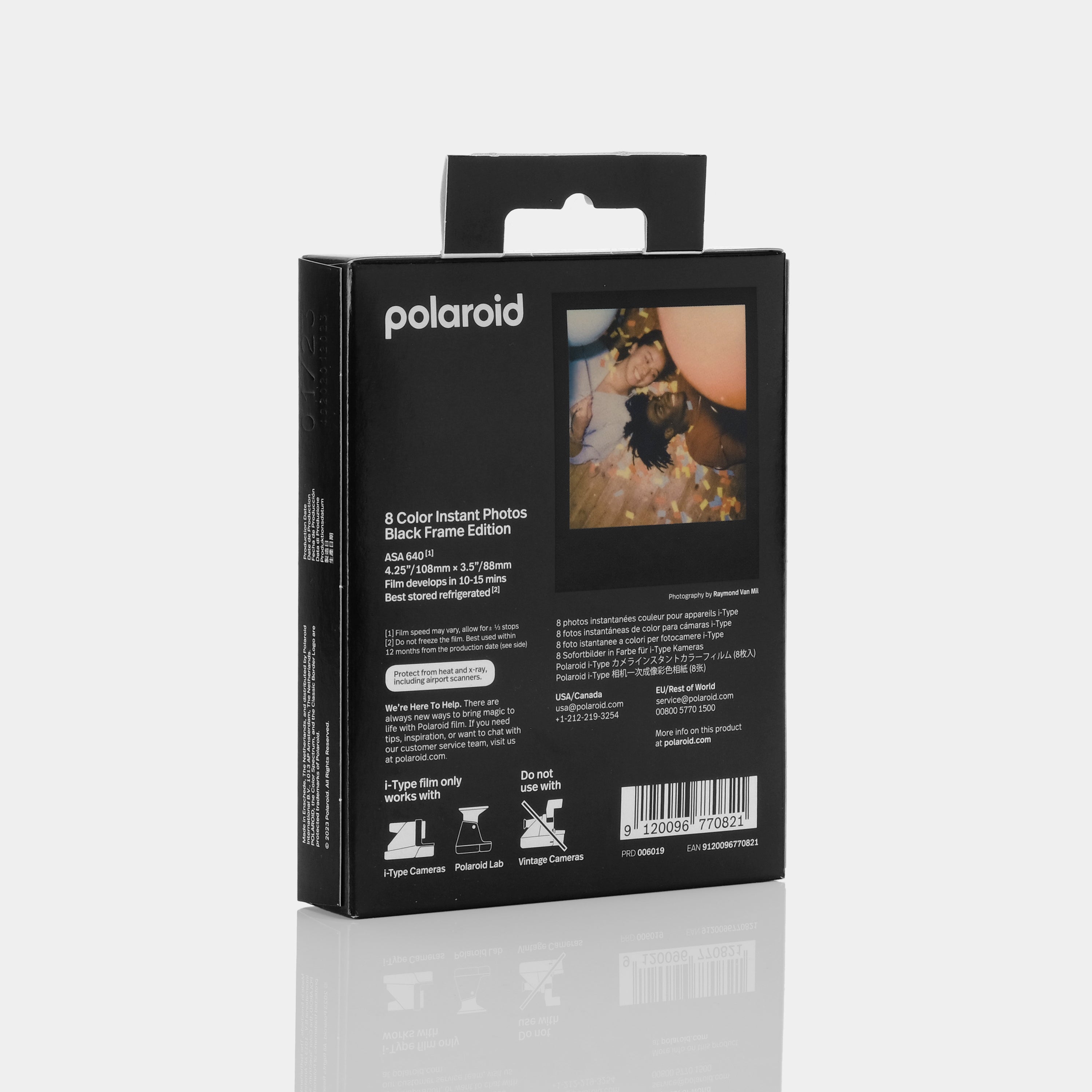 Polaroid Color i-Type Instant Film - Black Frame Edition