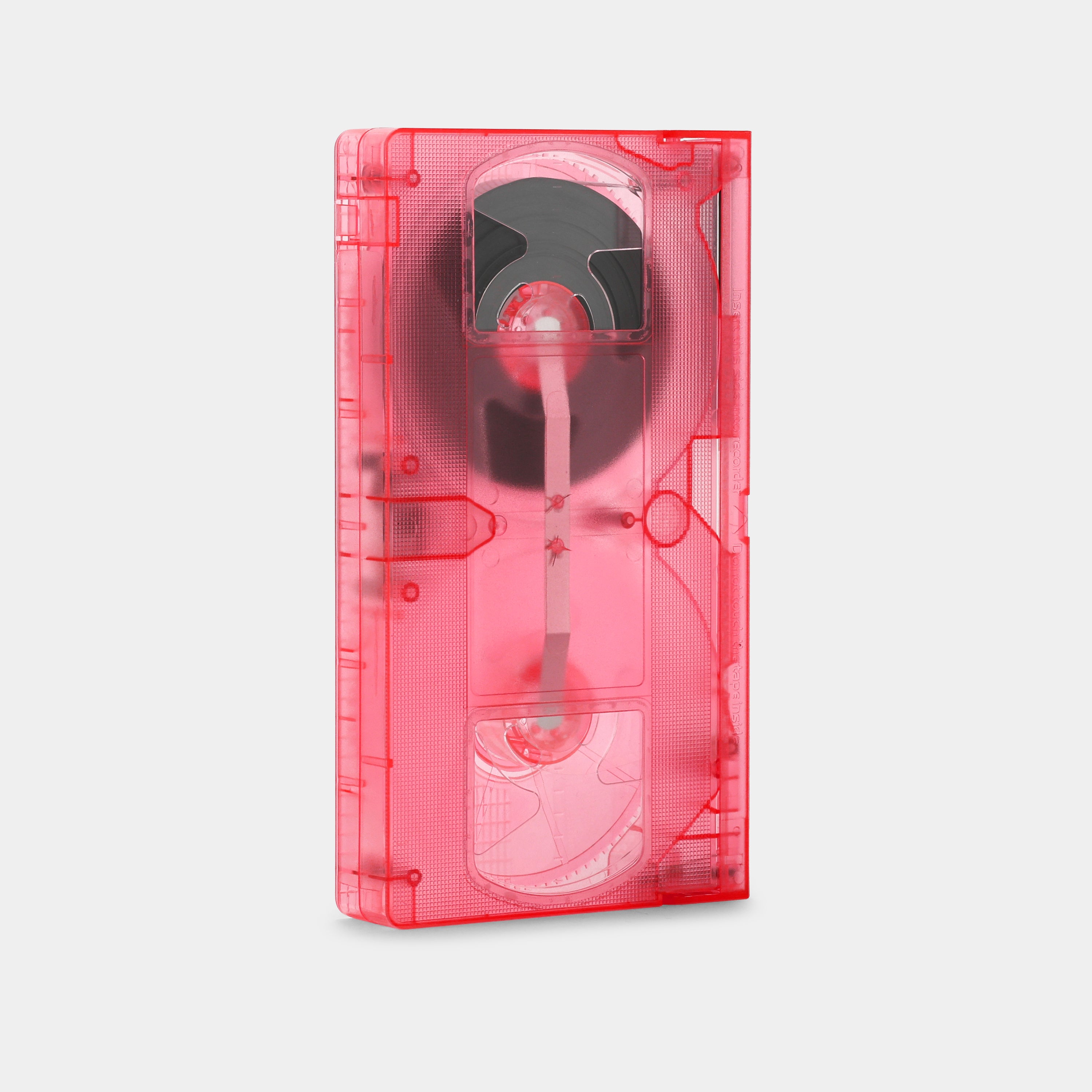 Transparent Hot Pink Blank T-130 VHS Tape