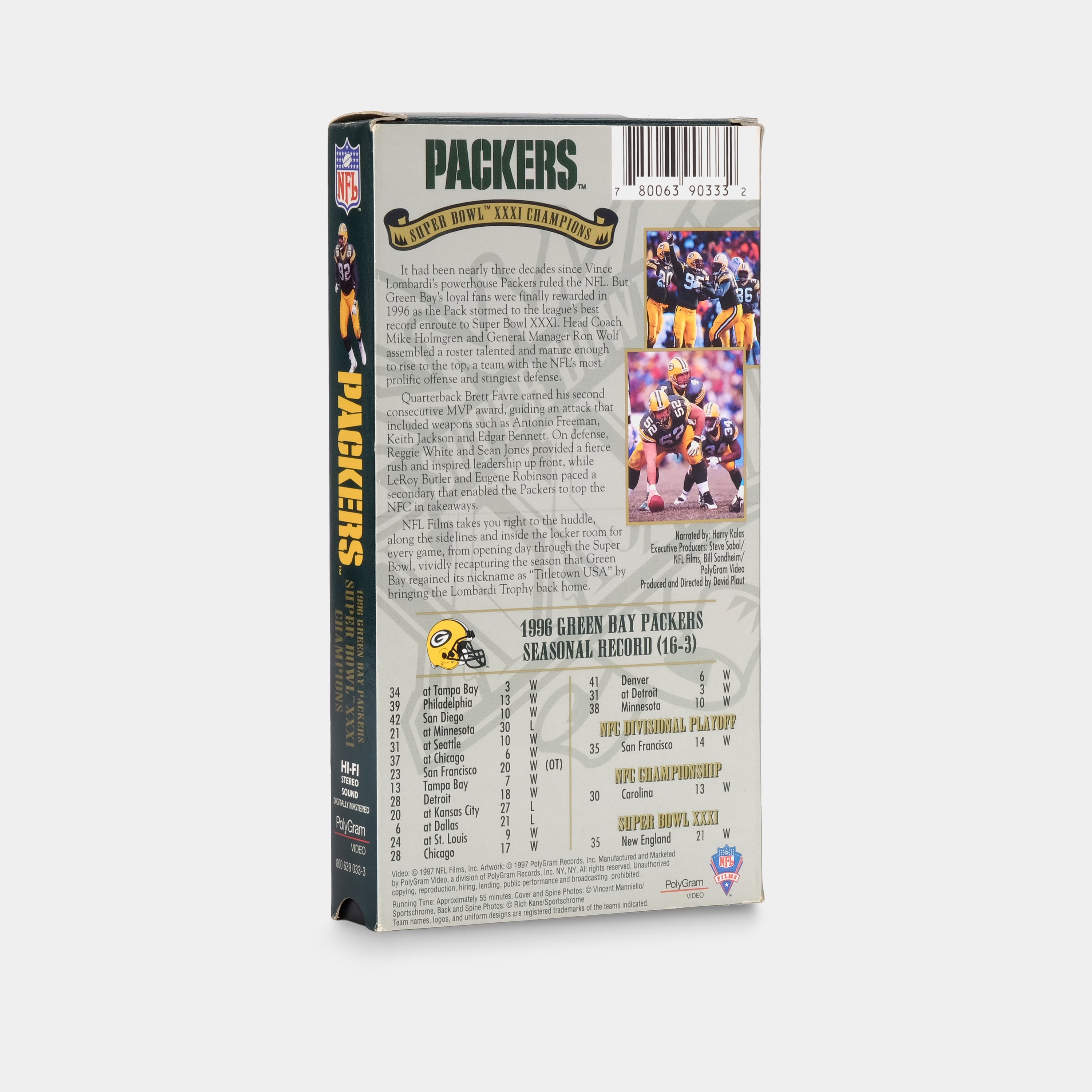 Green Bay Packers: Super Bowl XXXI Champions VHS Tape