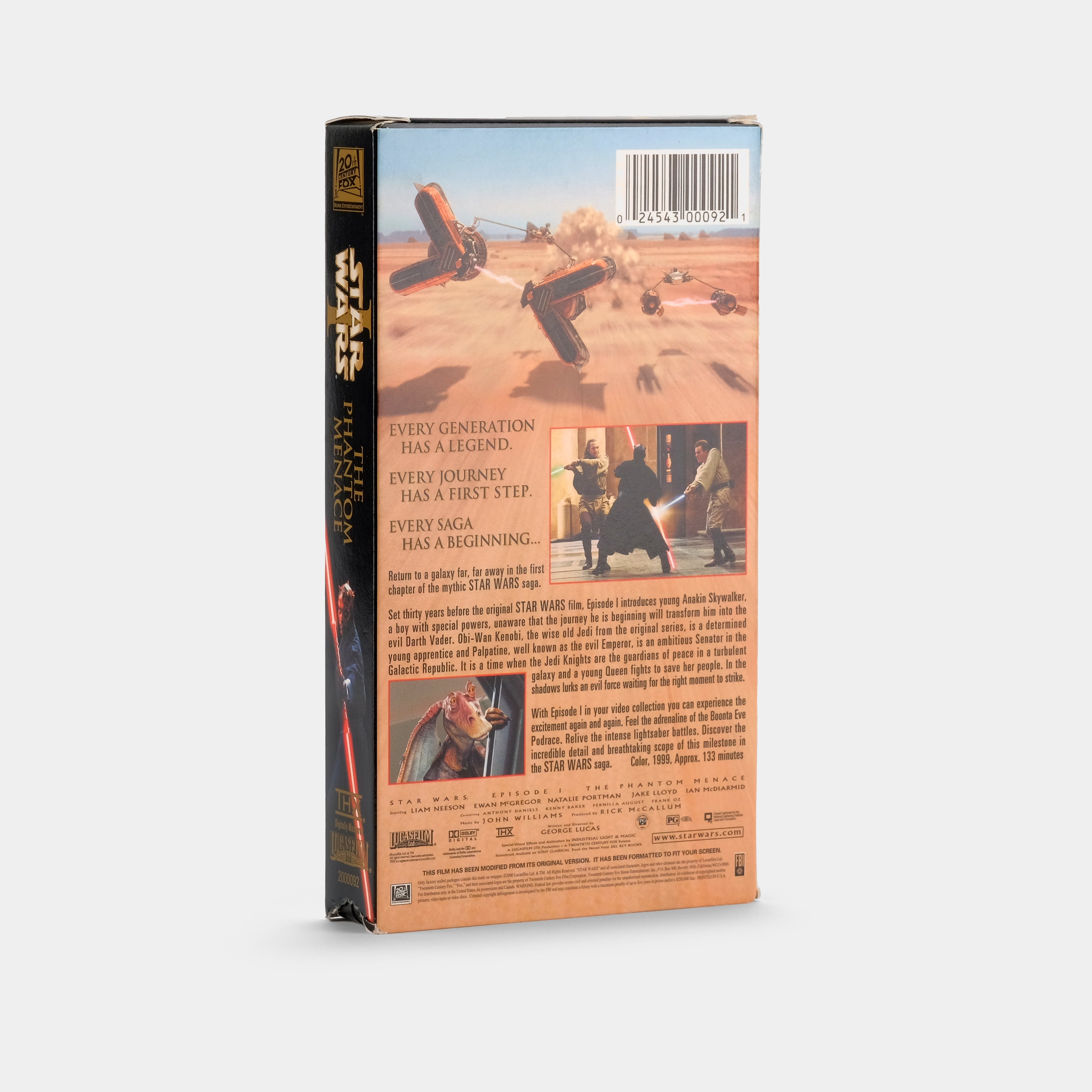 Star Wars: Episode I - The Phantom Menace VHS Tape