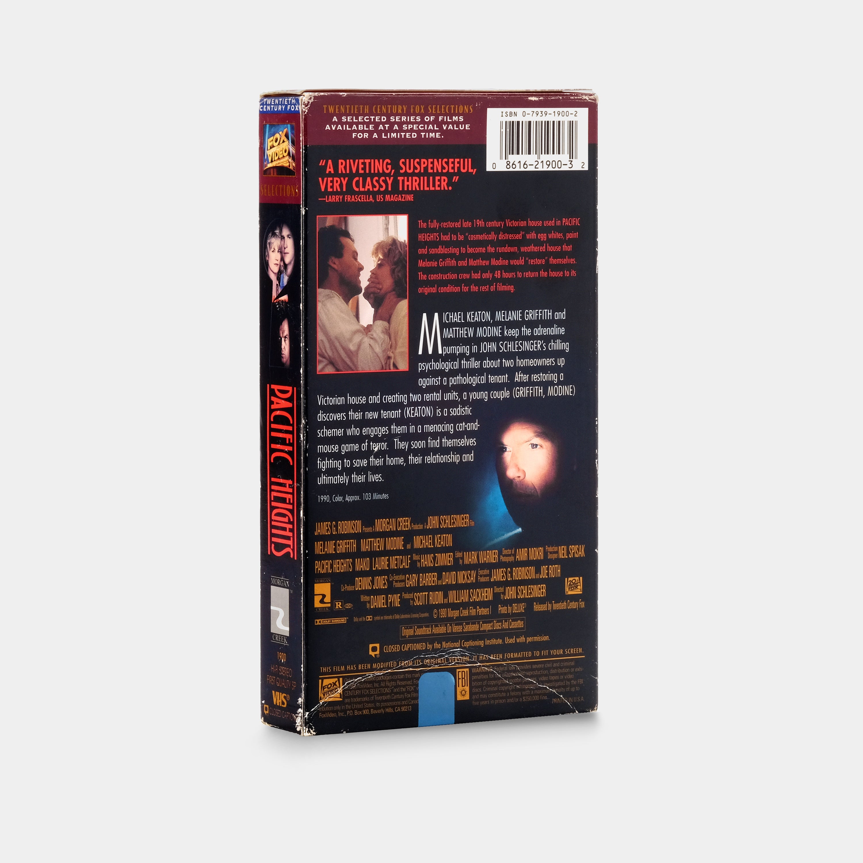 Pacific Heights VHS Tape