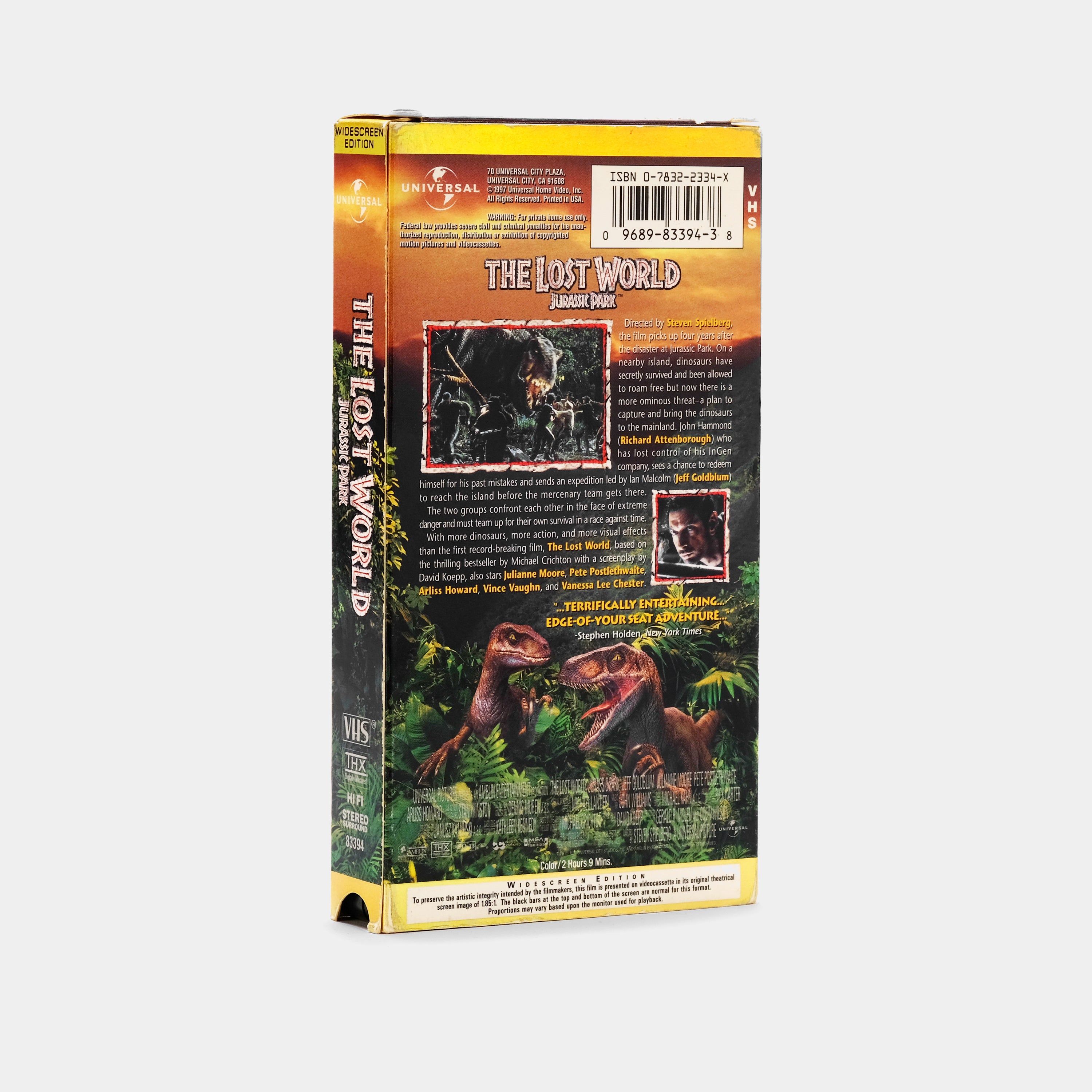 The Lost World: Jurassic Park (Widescreen Edition) VHS Tape