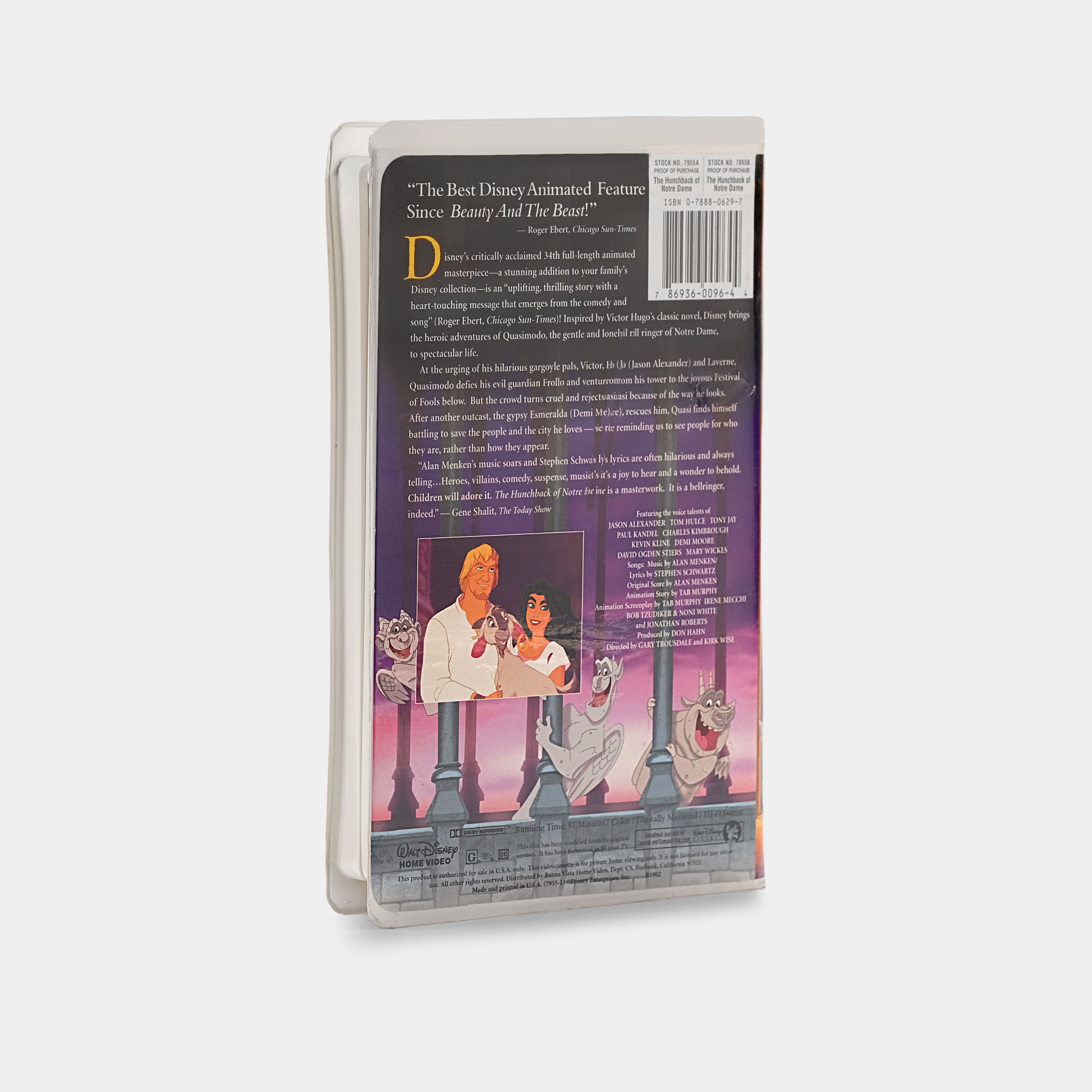 The Hunchback of Notre Dame VHS Tape