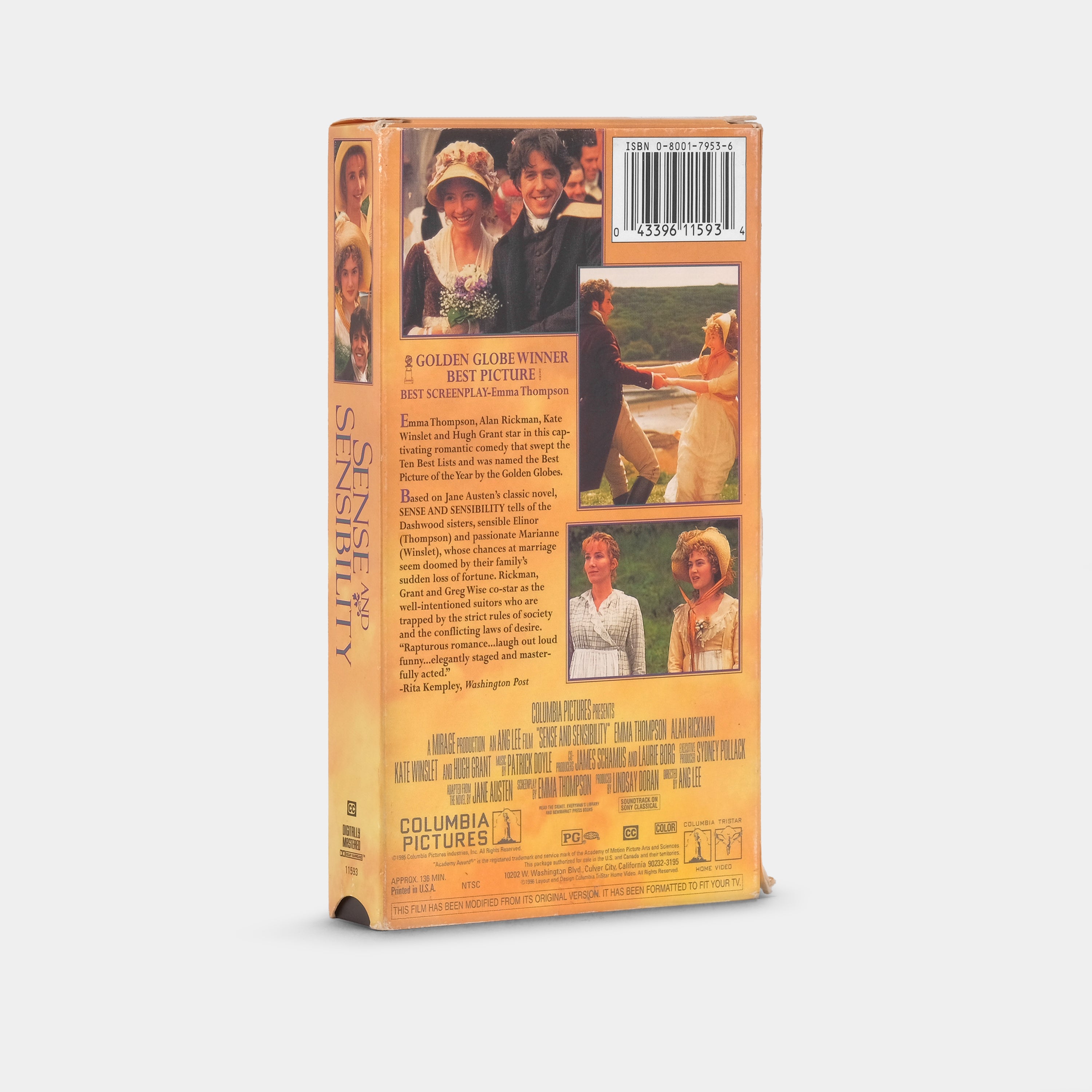 Sense and Sensibility VHS Tape