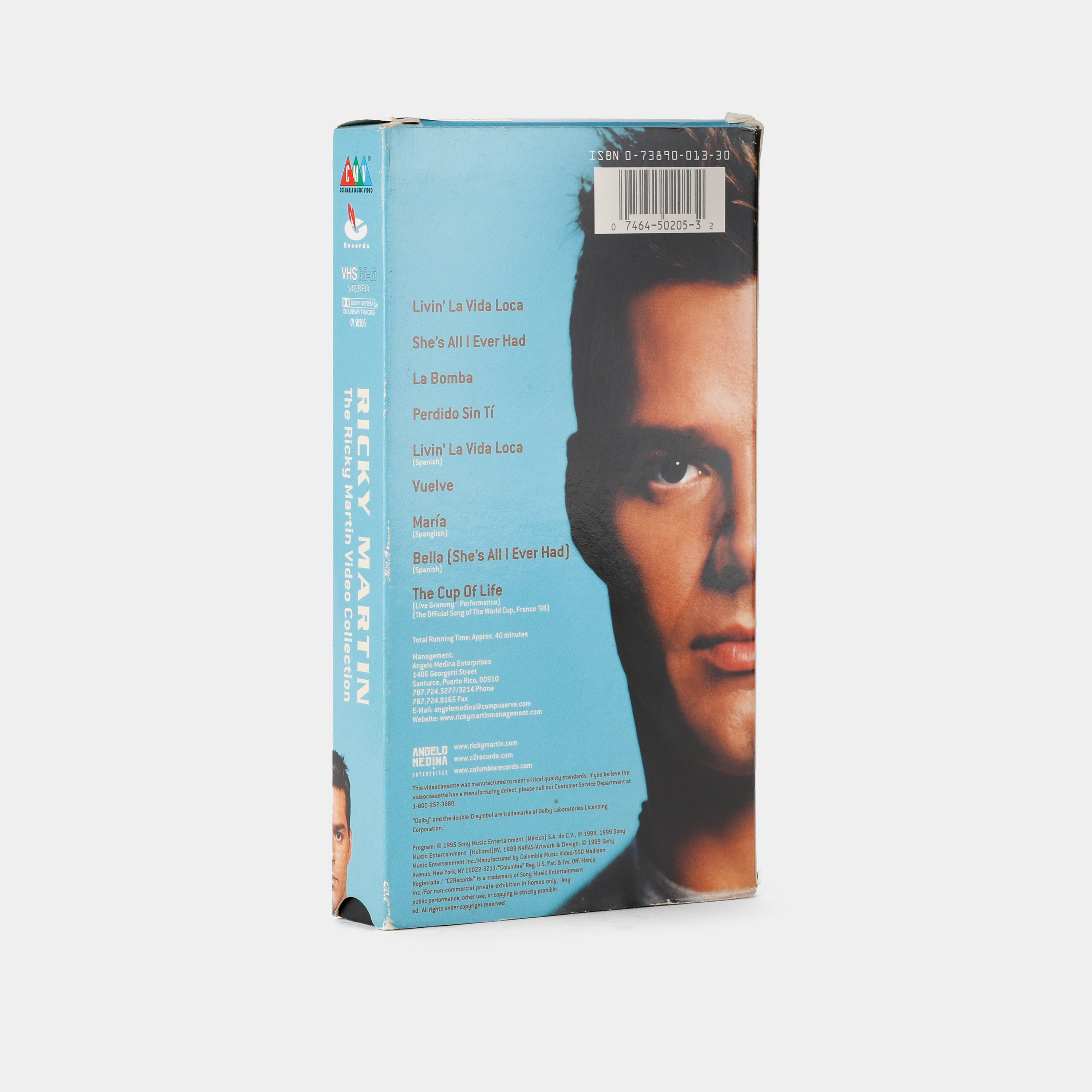 Ricky Martin: The Ricky Martin Video Collection VHS Tape