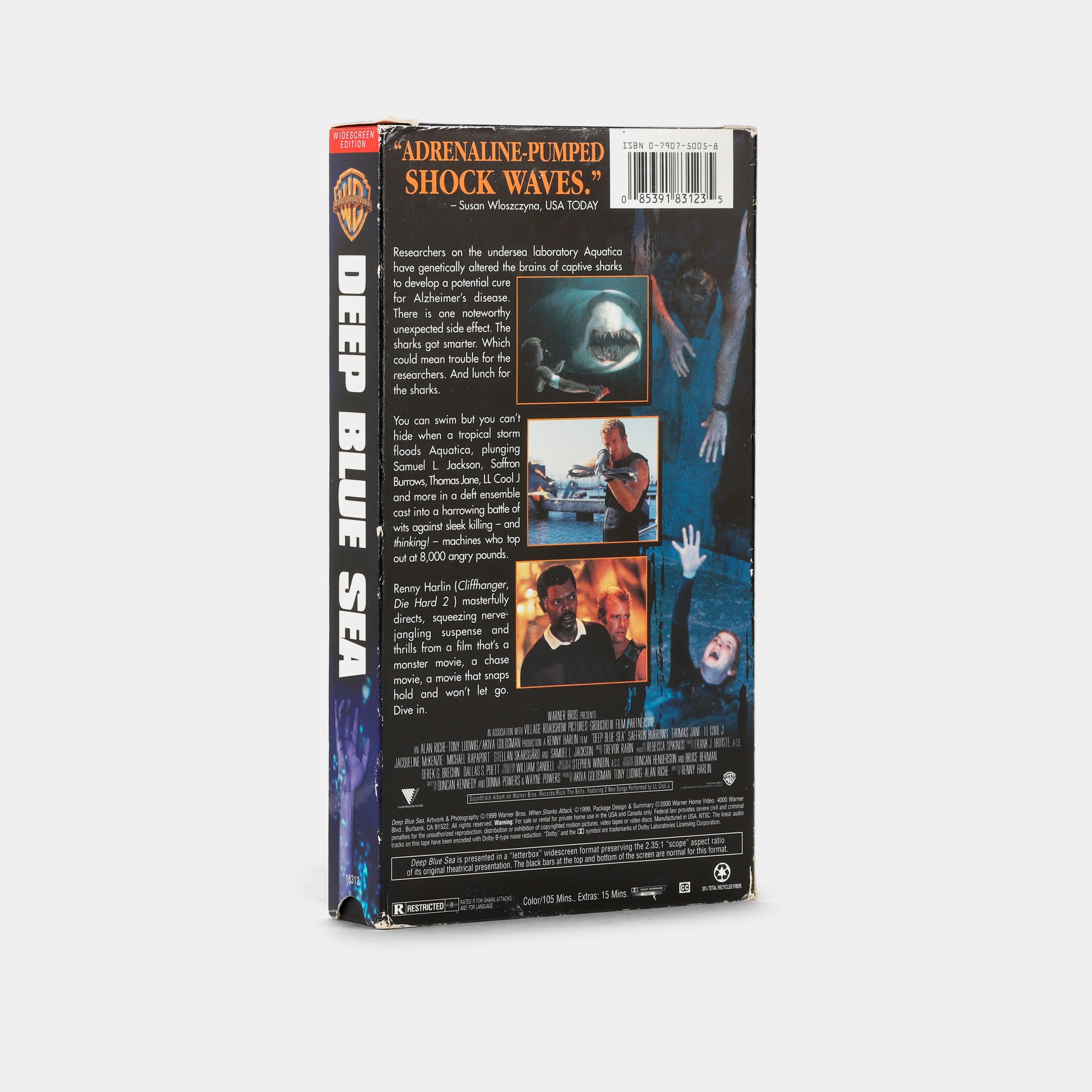 Deep Blue Sea VHS Tape