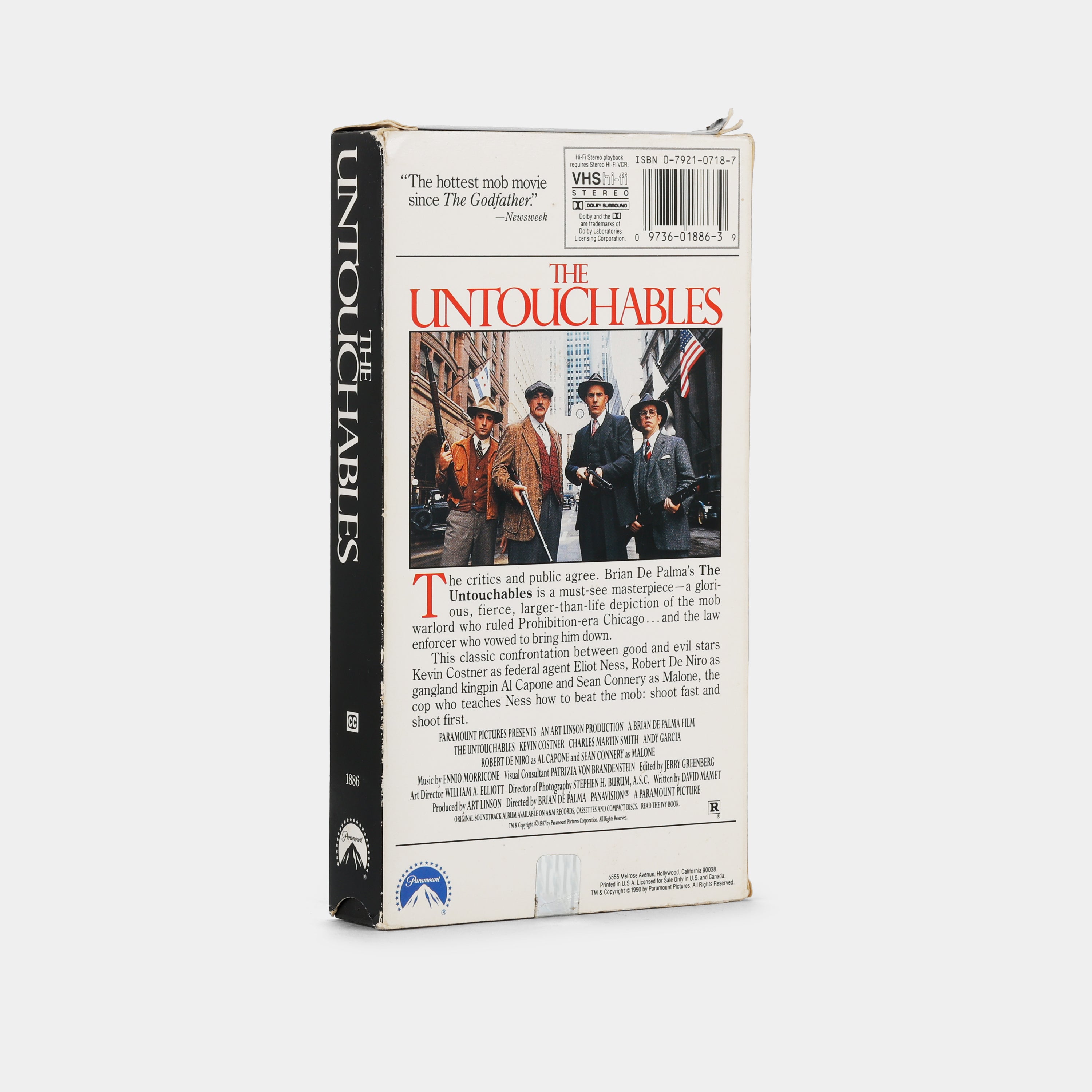 The Untouchables VHS Tape