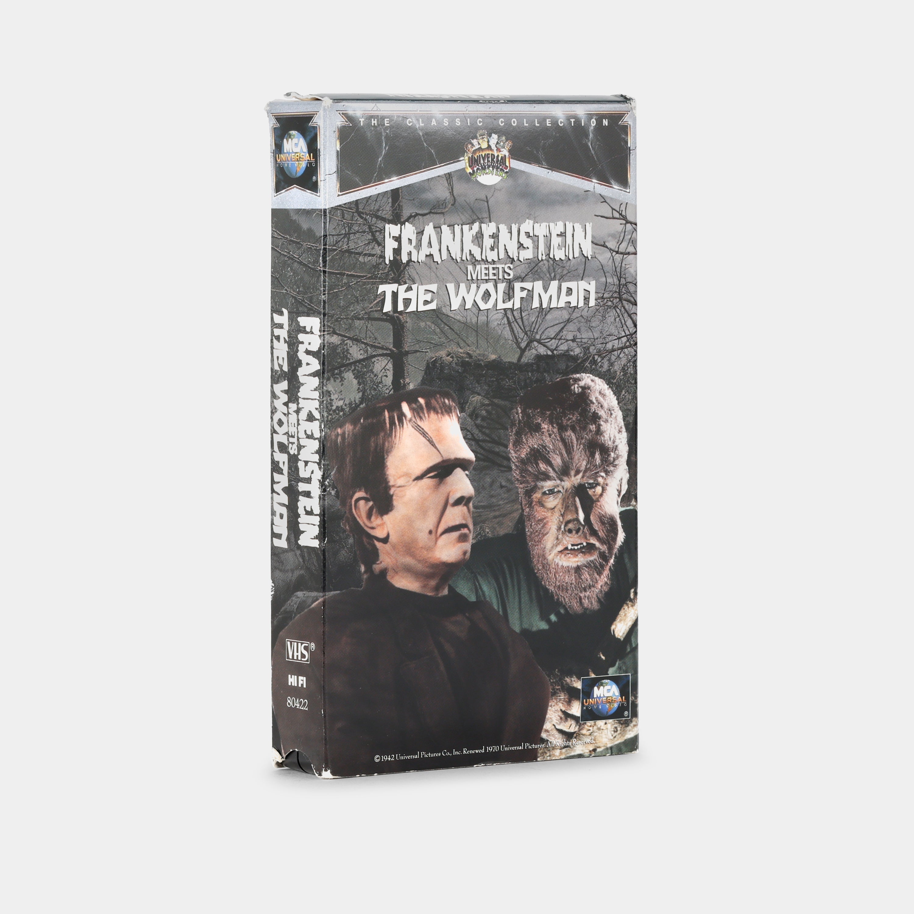 Frankenstein Meets the Wolf Man VHS Tape