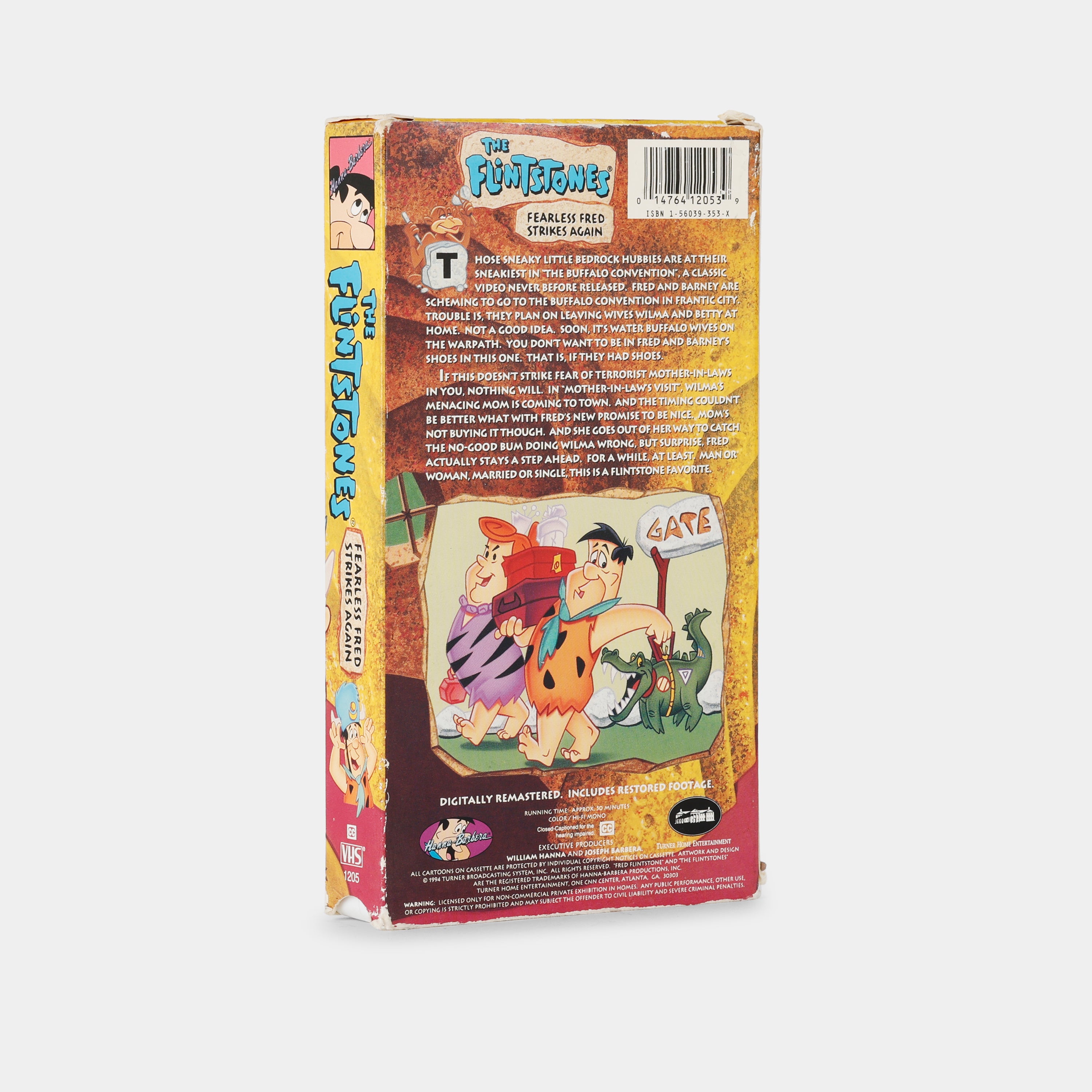 The Flintstones: Fearless Fred Strikes Again VHS Tape