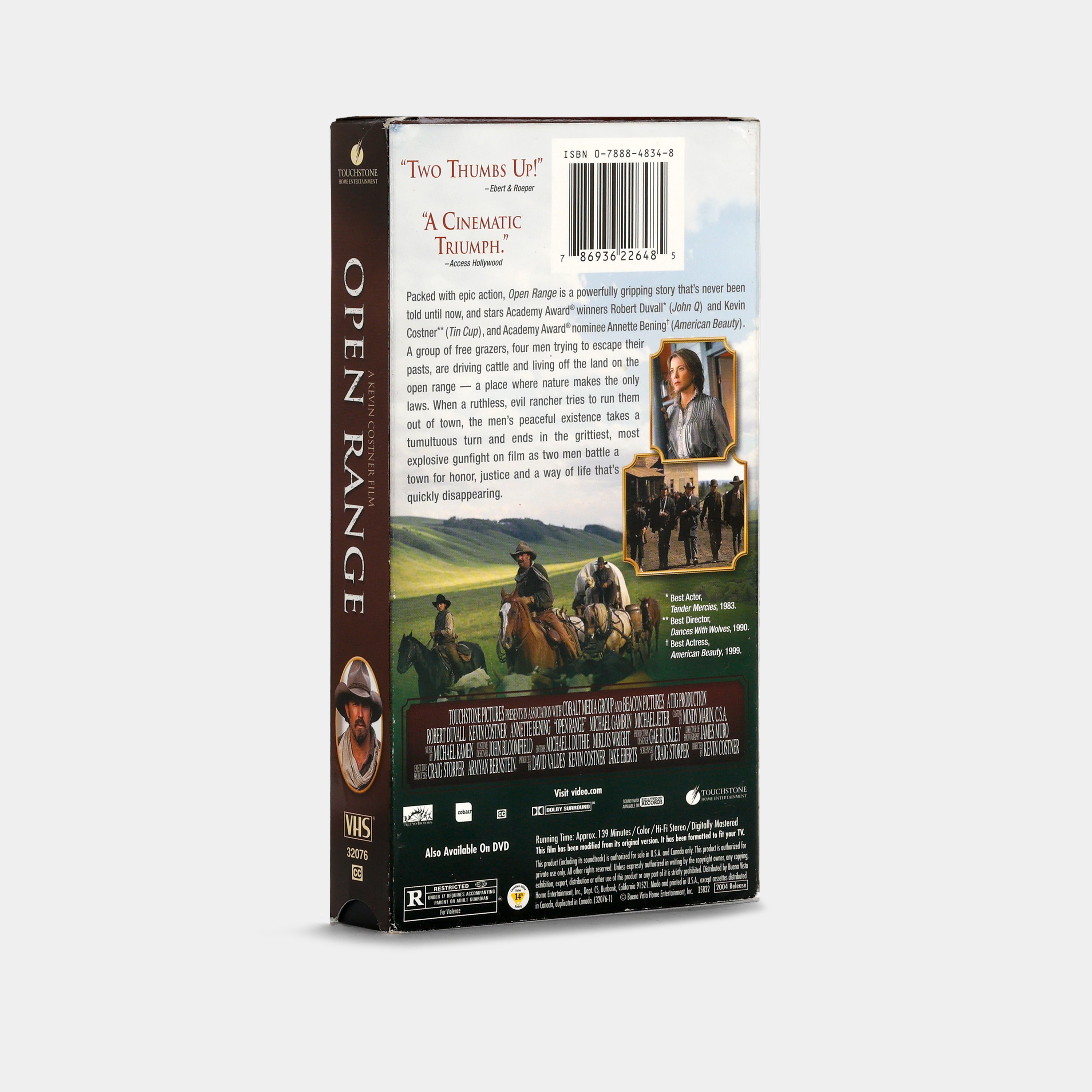 Open Range VHS Tape