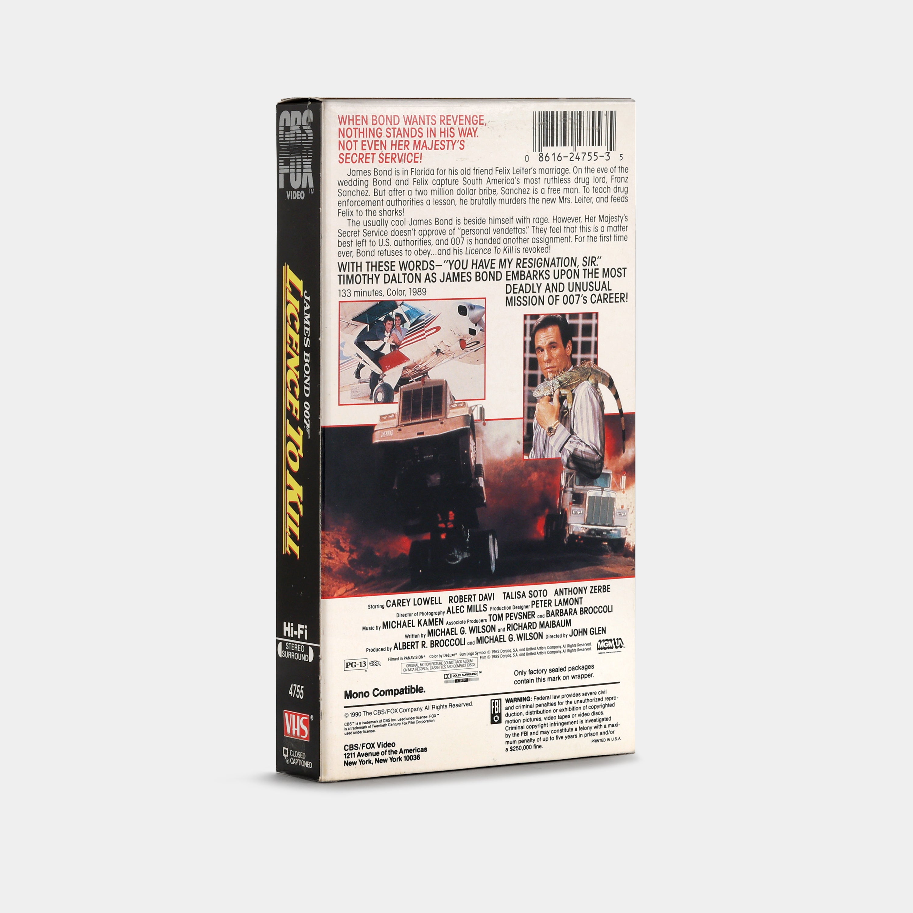 Licence to Kill VHS Tape