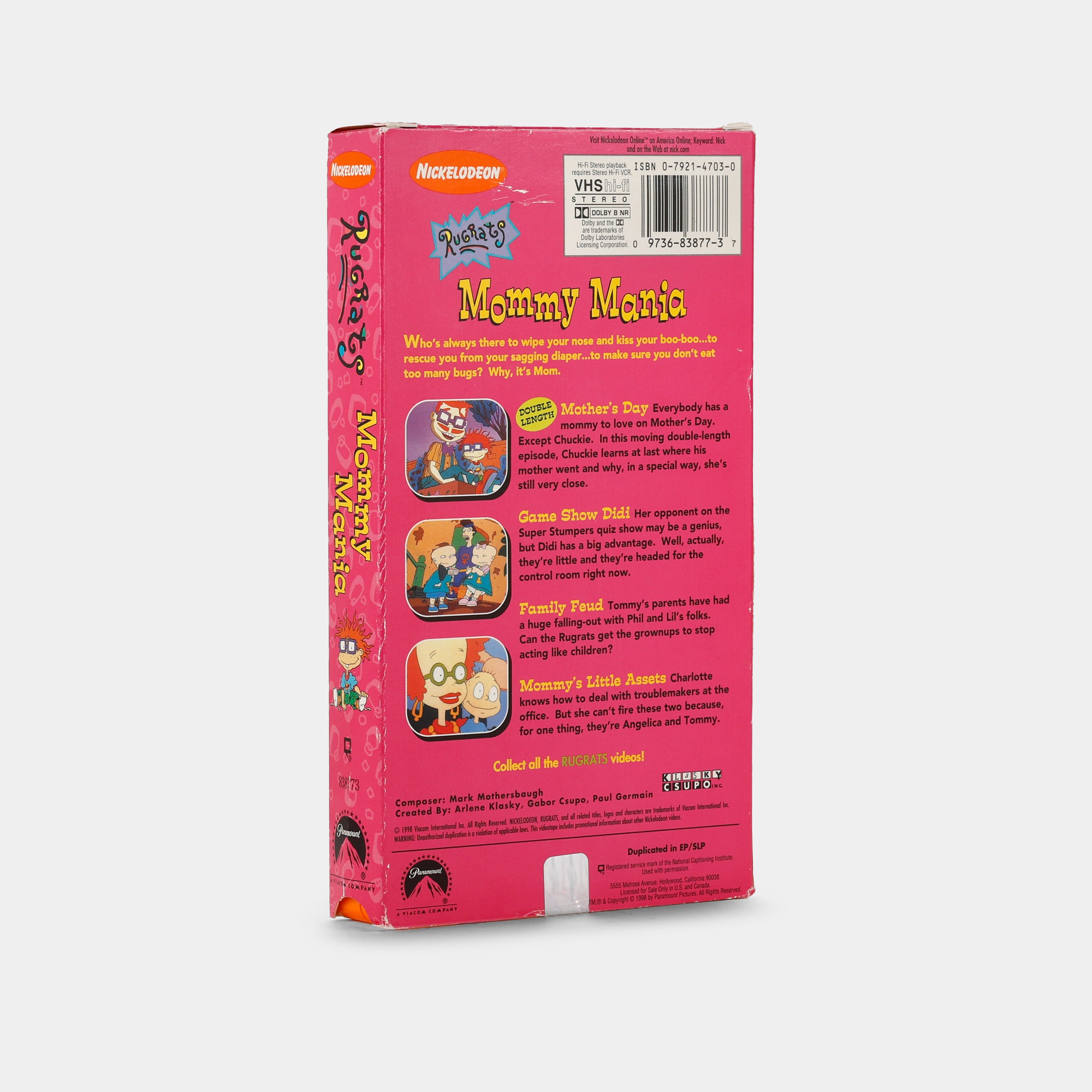 Rugrats: Mommy Mania VHS Tape