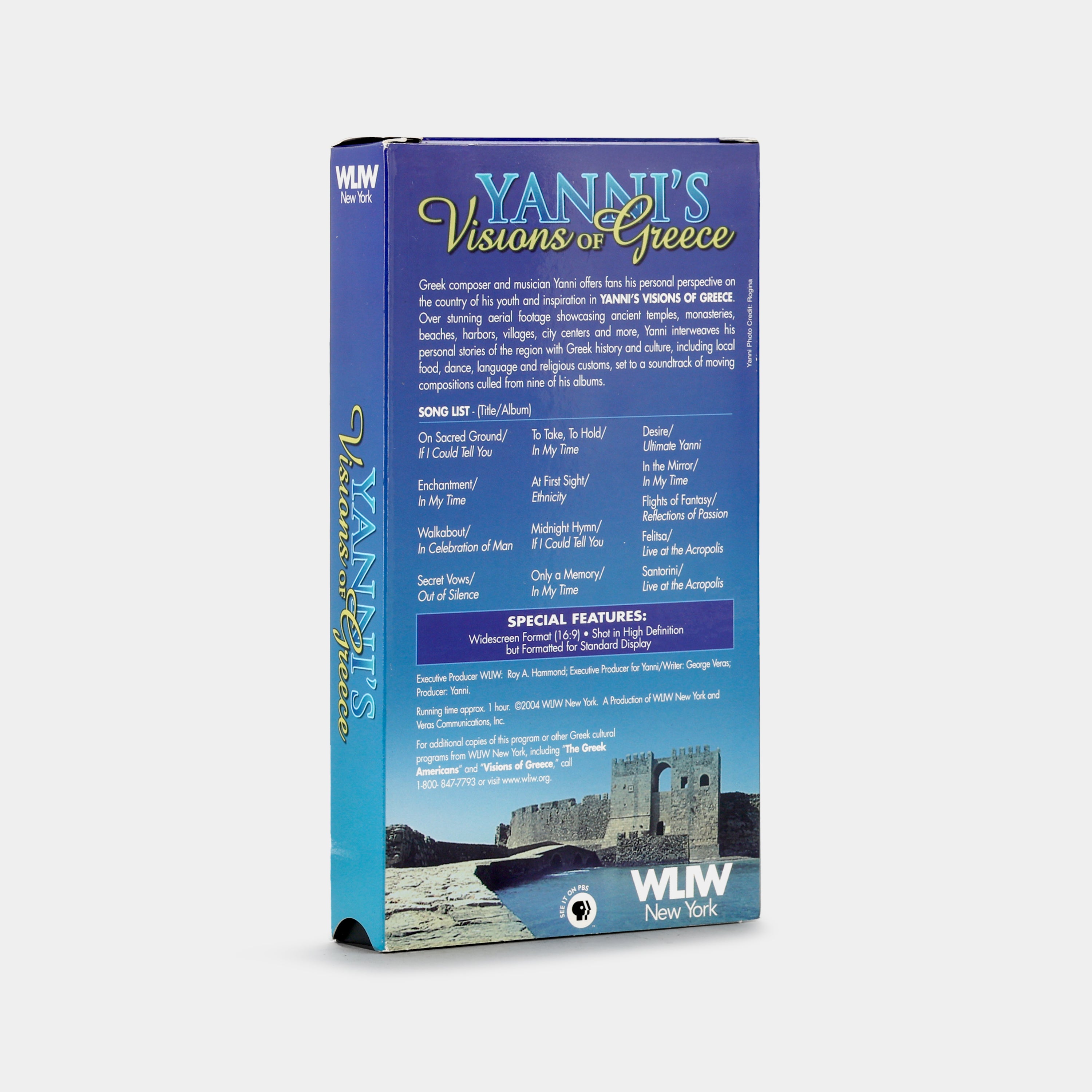 Yanni's Visions Of Greece VHS Tape