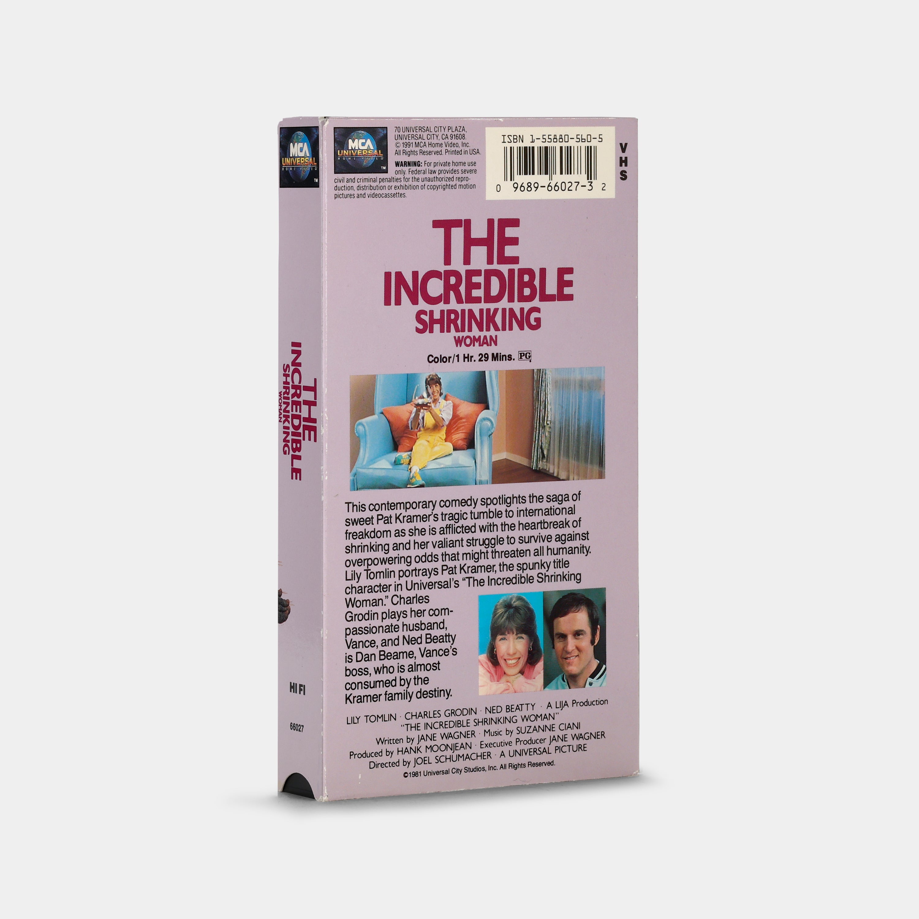 The Incredible Shrinking Woman VHS Tape