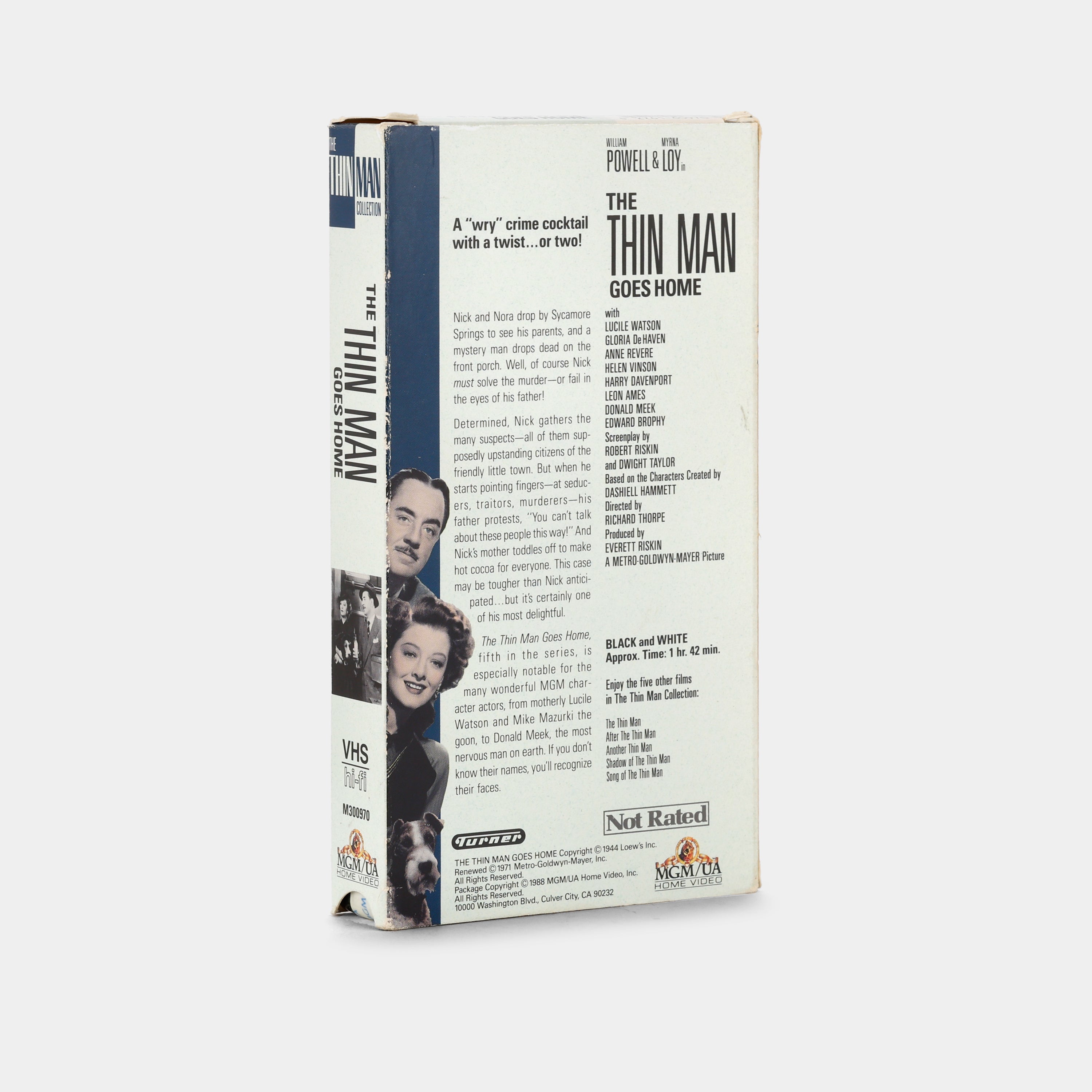 The Thin Man Goes Home VHS Tape