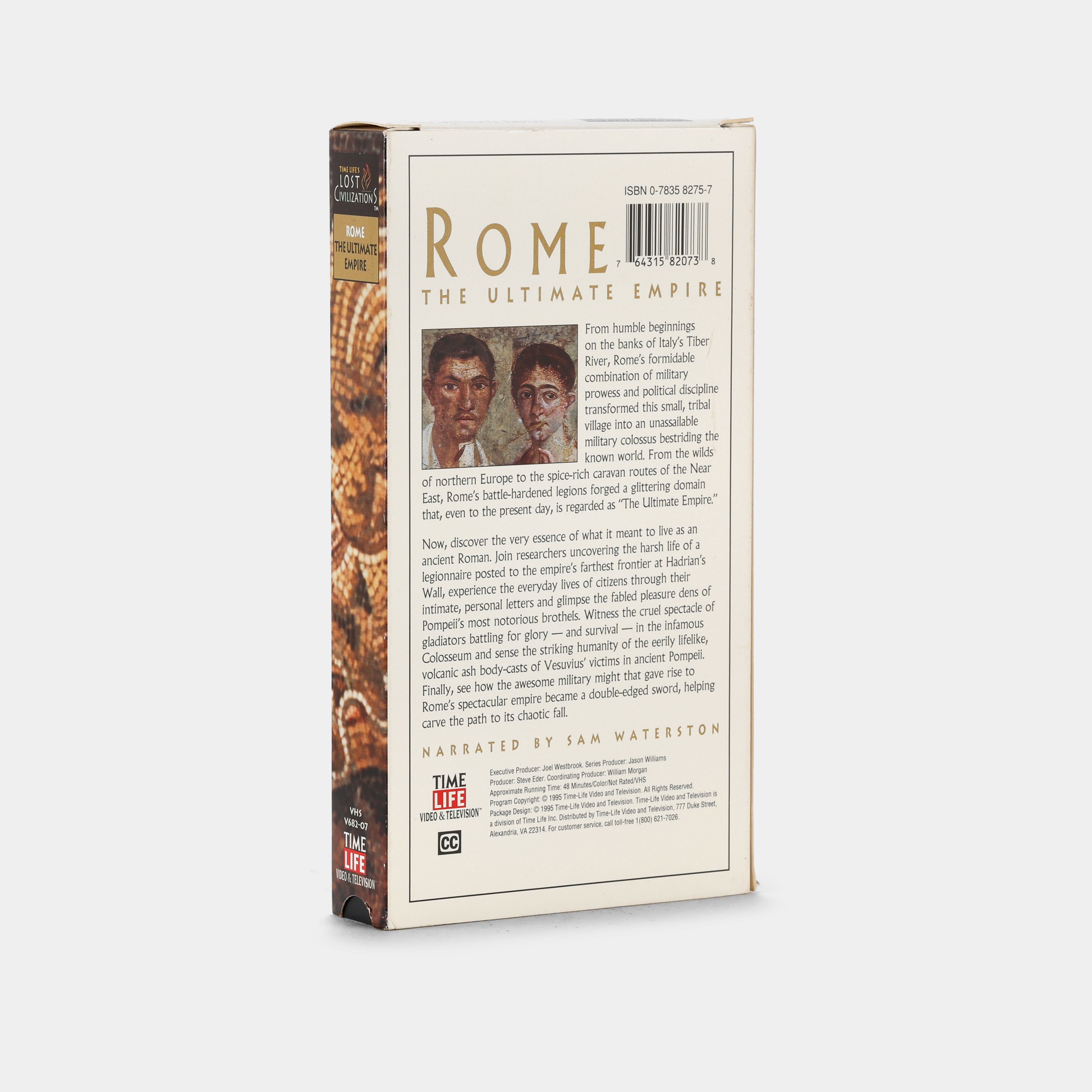 Time Life's Lost Civilizations: Rome - The Ultimate Empire VHS Tape