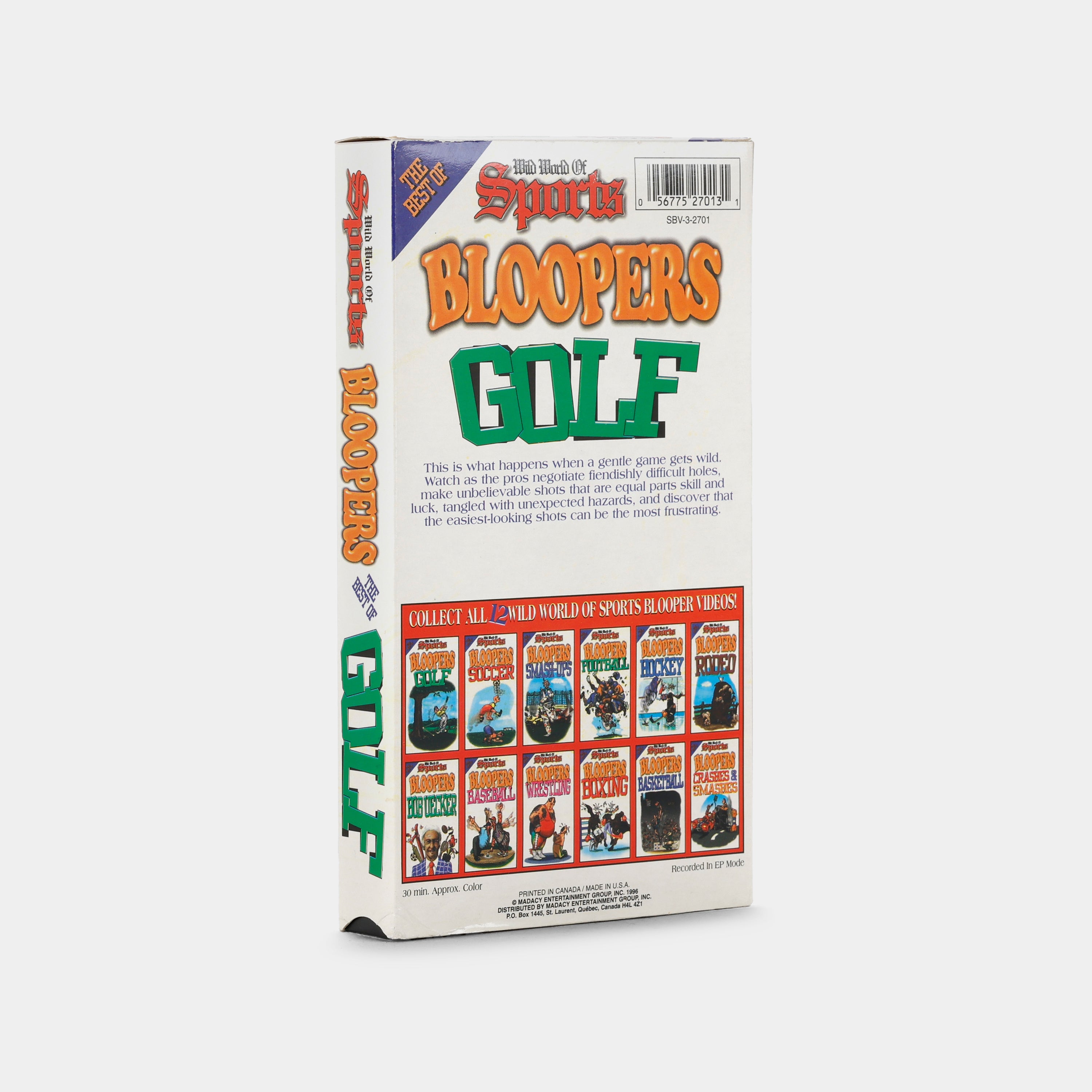 Wild World of Sports: Golf Bloopers VHS Tape