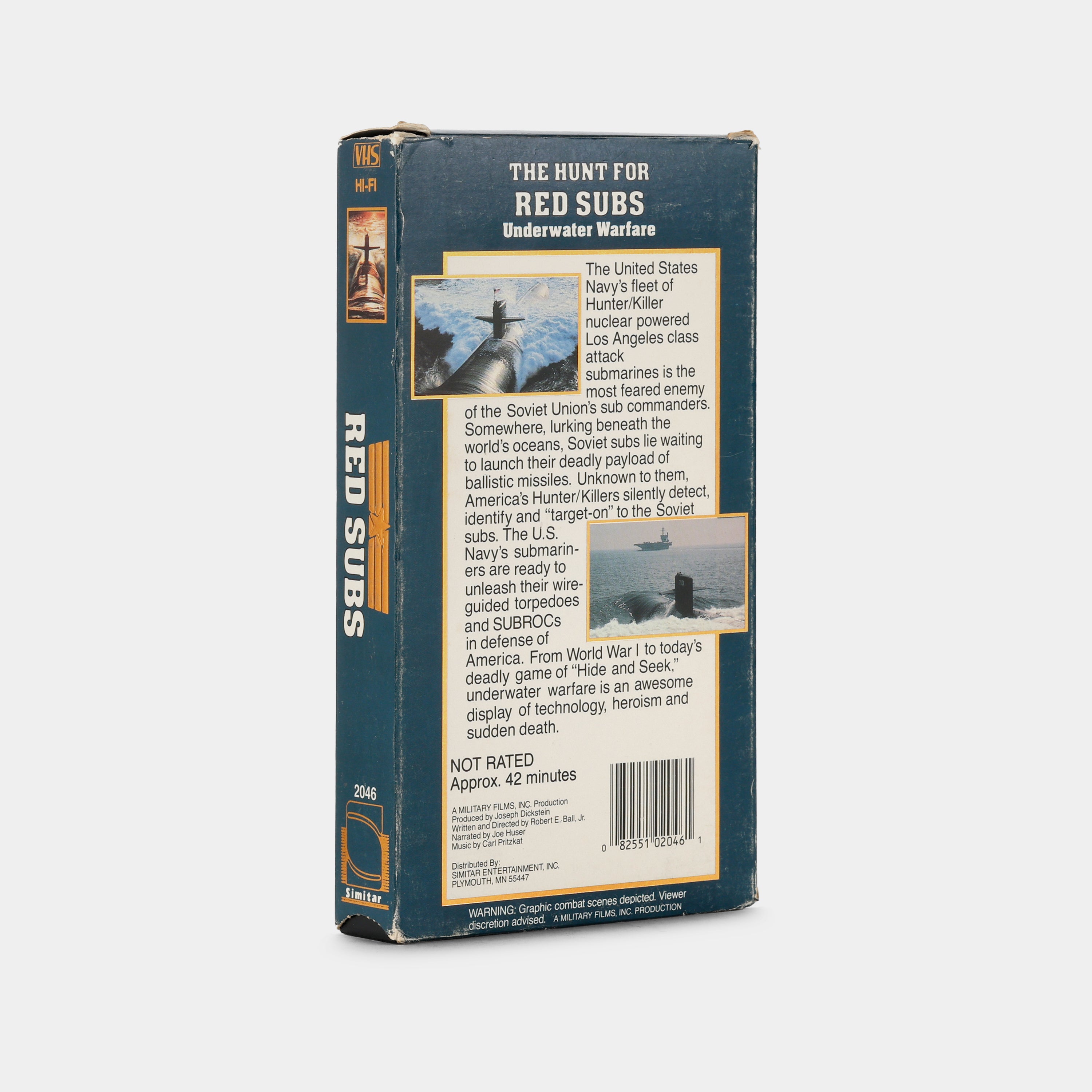 The Hunt for Red Subs VHS Tape