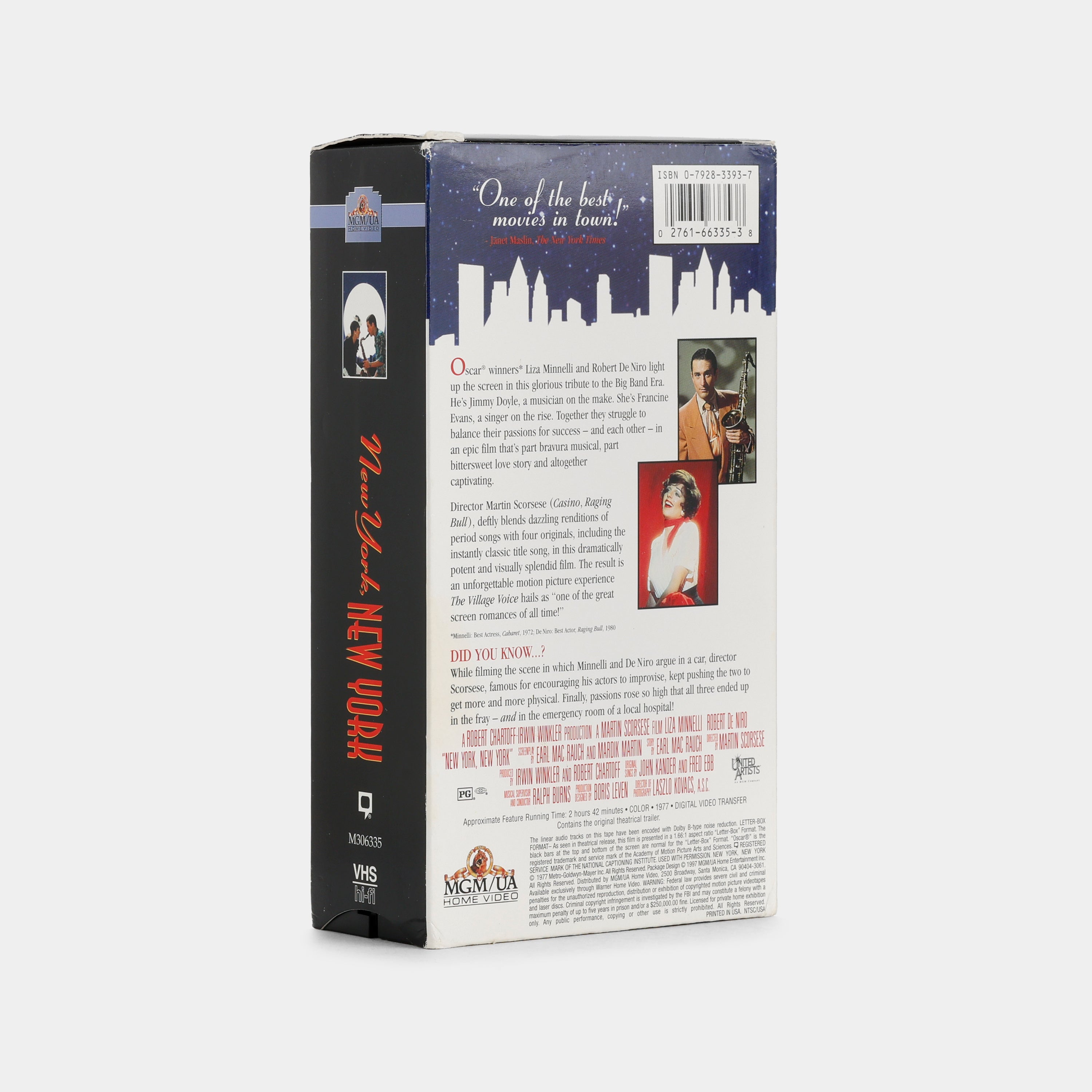 New York, New York VHS Tape