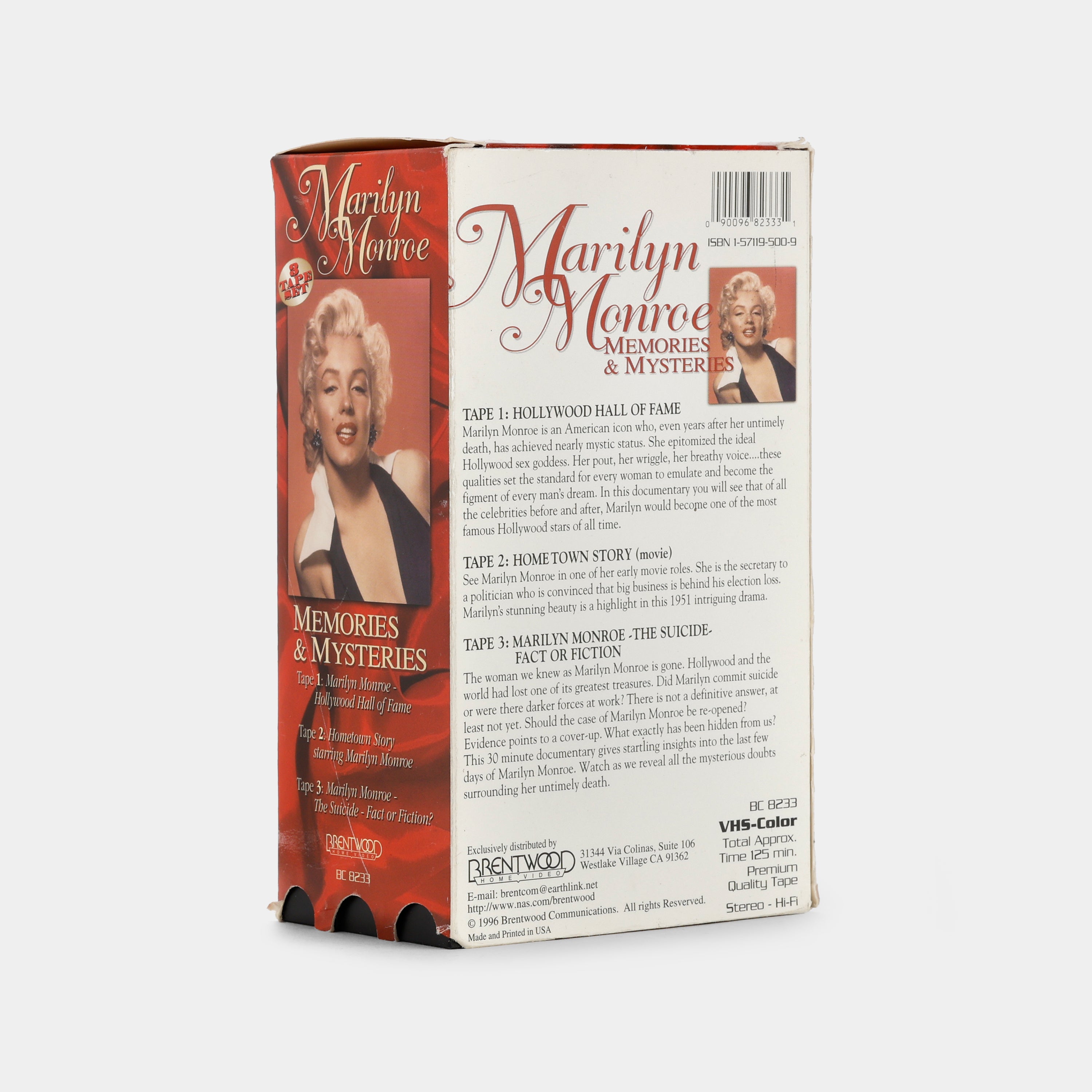 Marilyn Monroe: Hollywood Hall of Fame VHS Tape