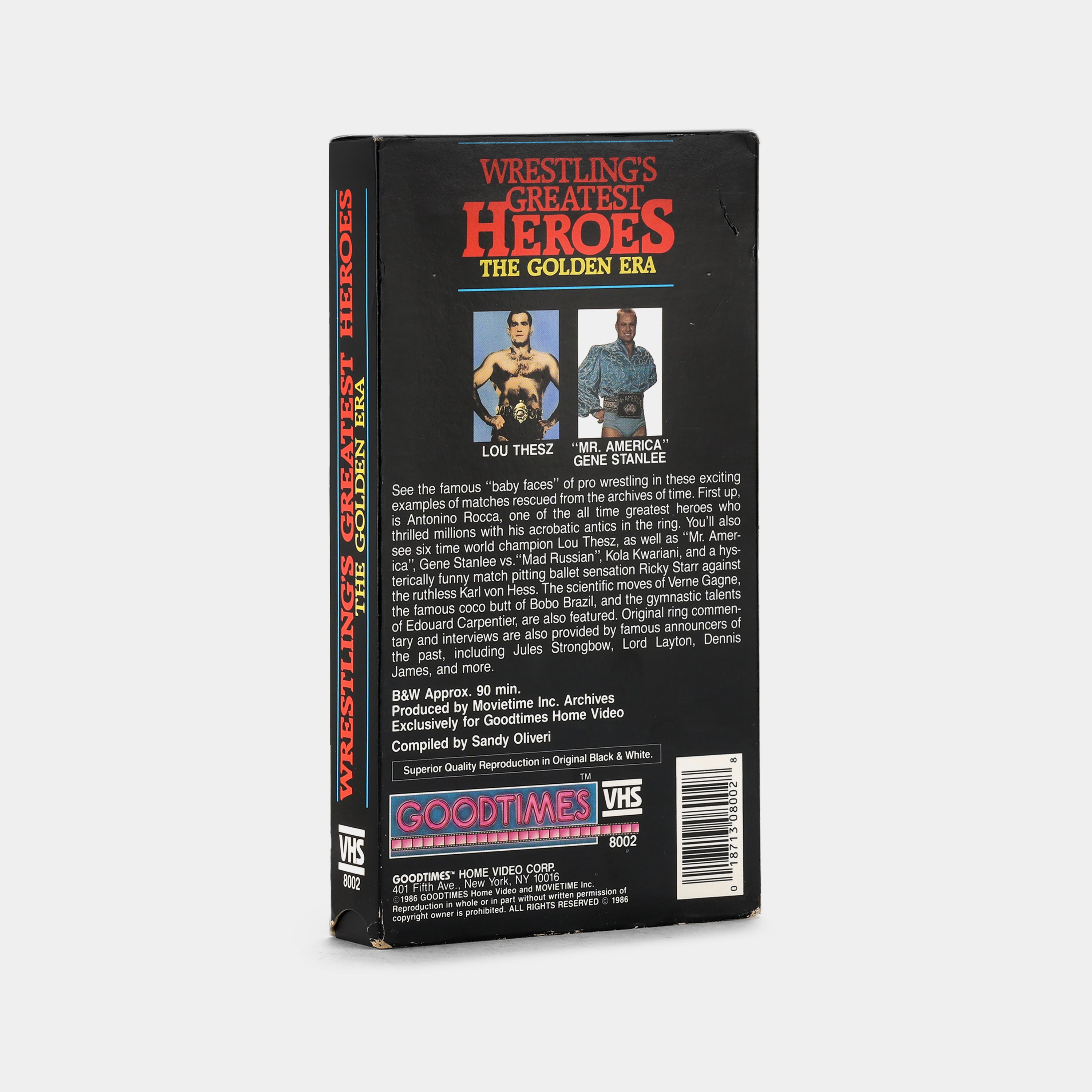 Wrestling's Greatest Heroes: The Golden Era VHS Tape