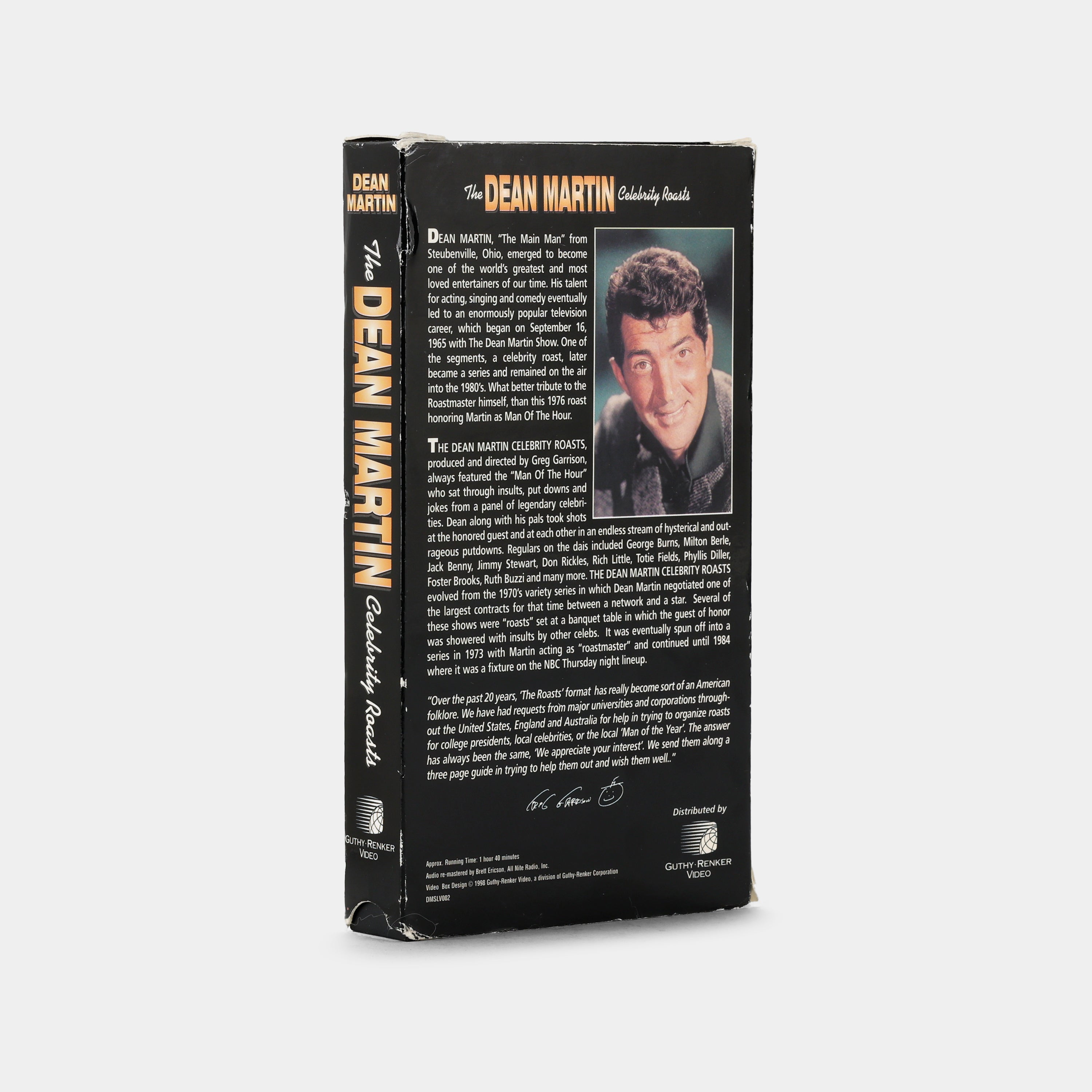 The Dean Martin Celebrity Roast: Dean Martin VHS Tape