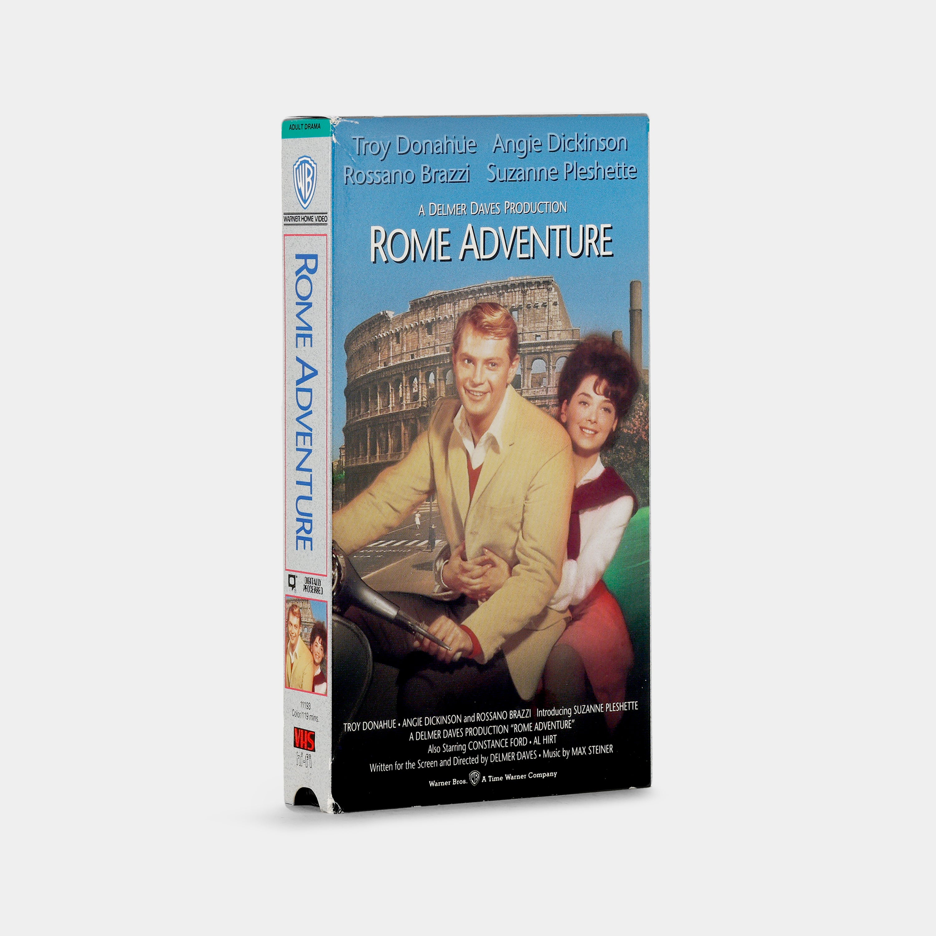 Rome Adventure VHS Tape