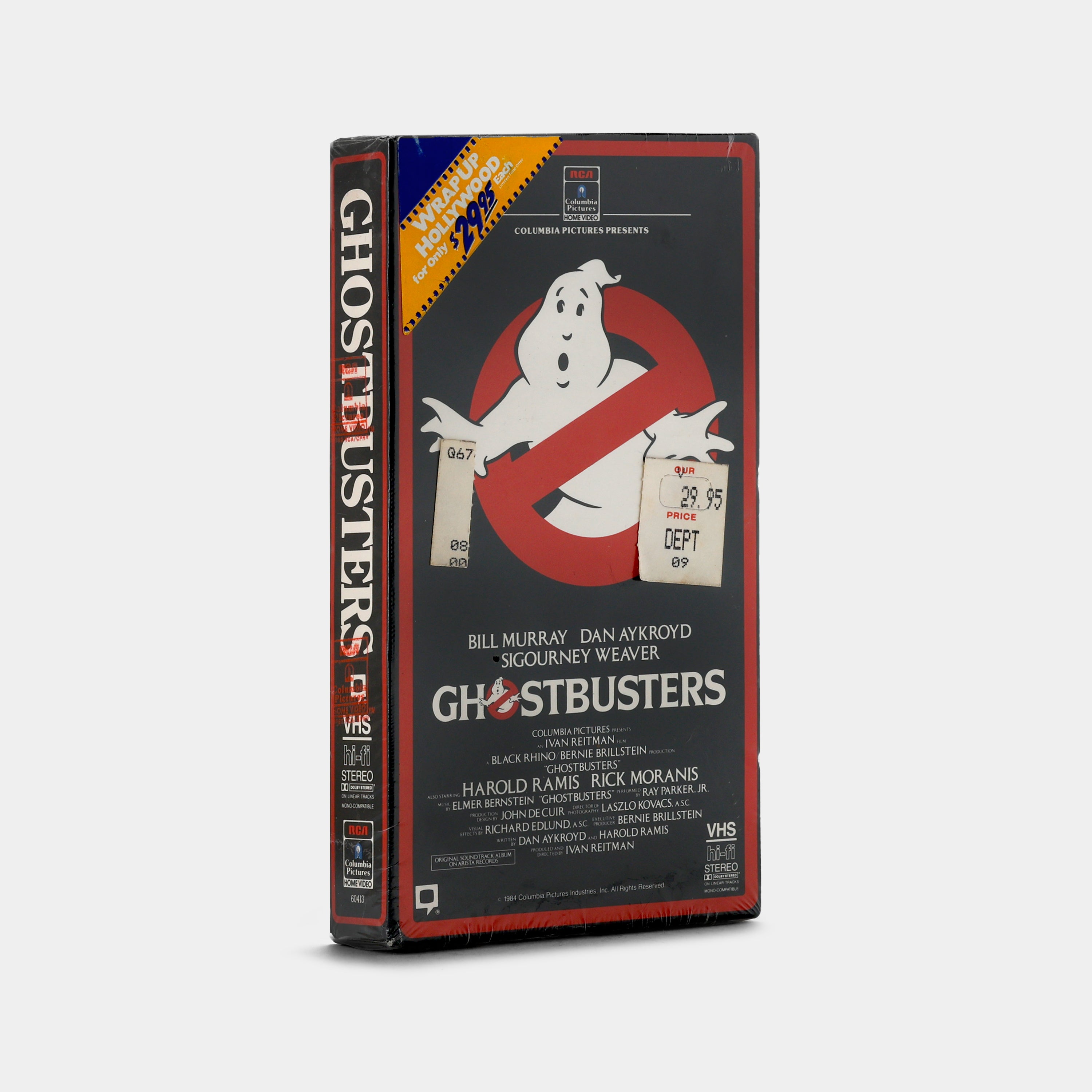 Ghostbusters (Red Border, RCA; Sealed with Watermark) VHS Tape