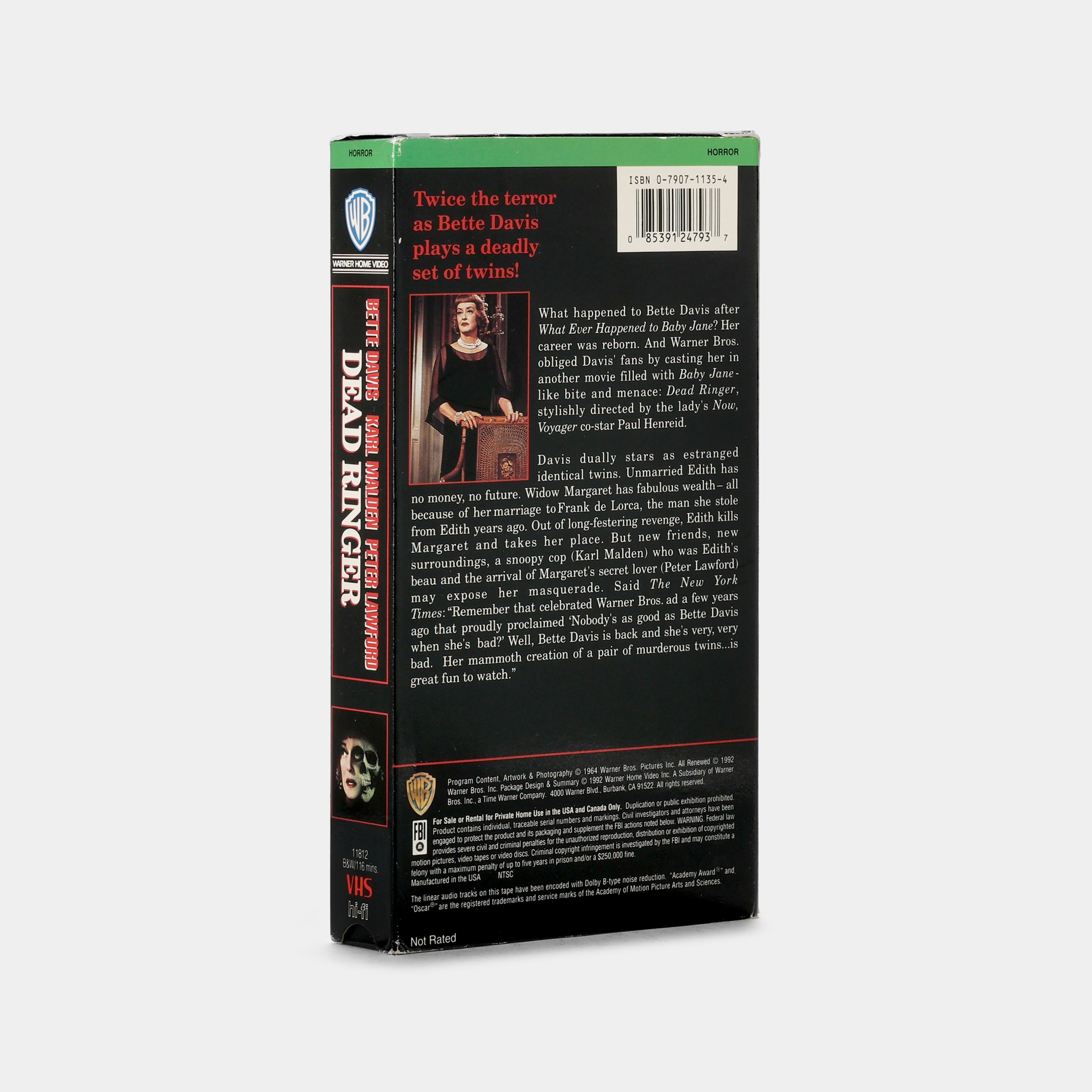 Dead Ringer VHS Tape