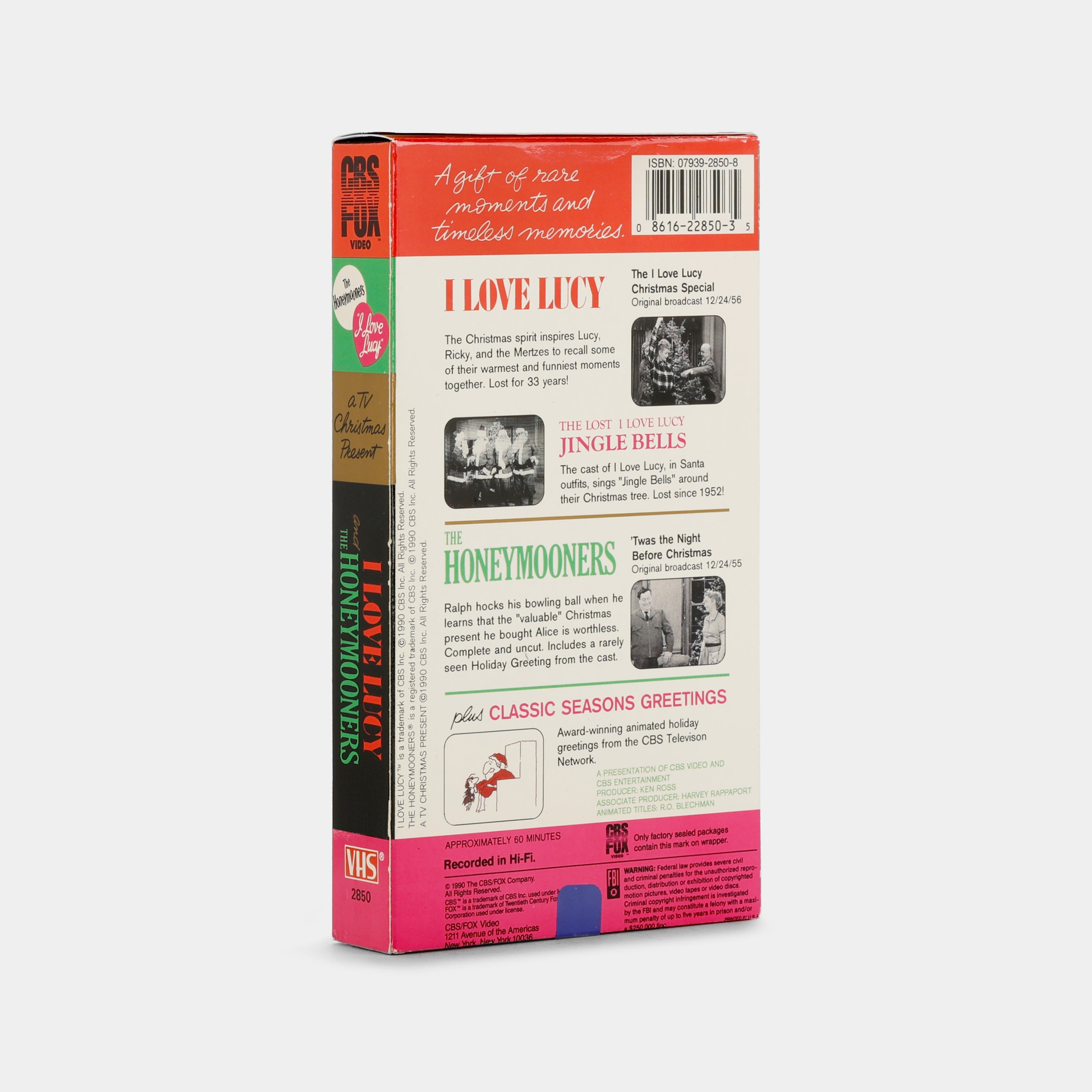 I Love Lucy / The Honeymooners: A TV Christmas Present VHS Tape