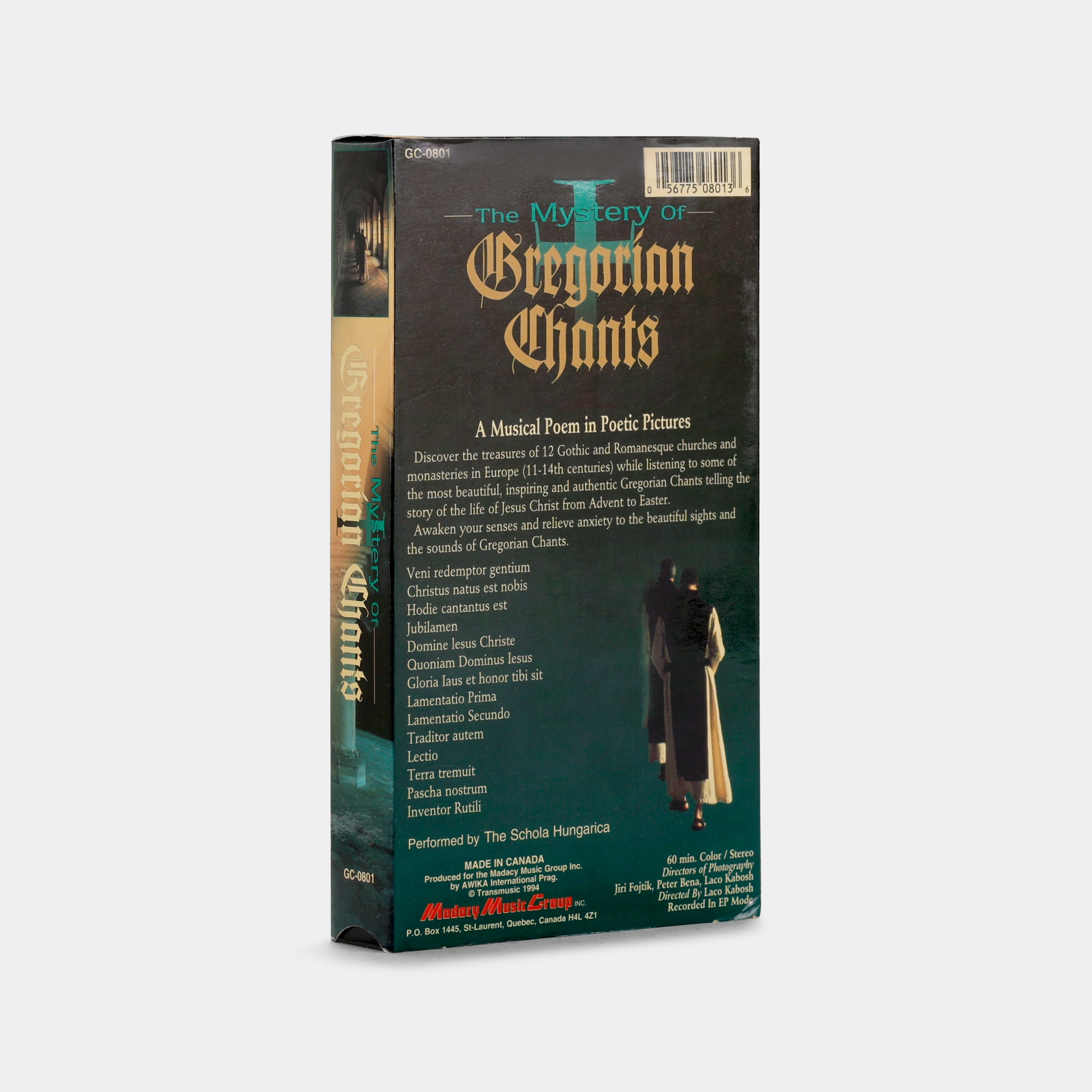 The Mystery of Gregorian Chants VHS Tape