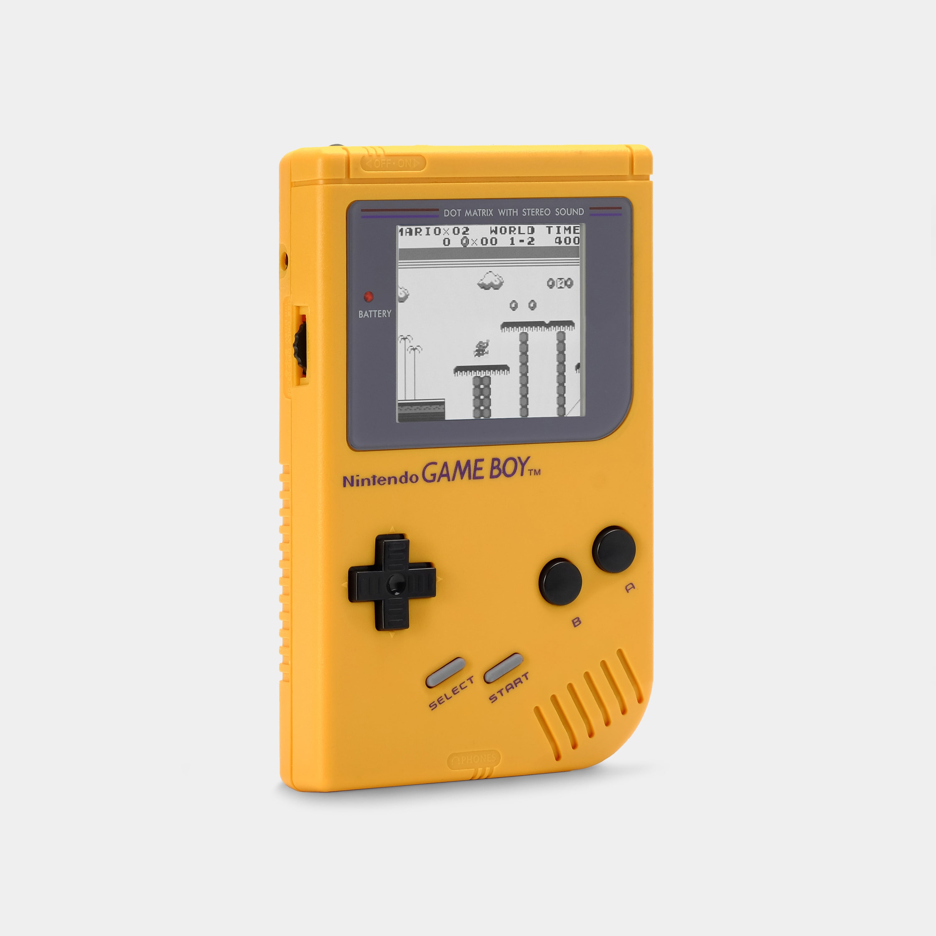 Nintendo Game Boy Yellow Game Console With Multicolor Backlight