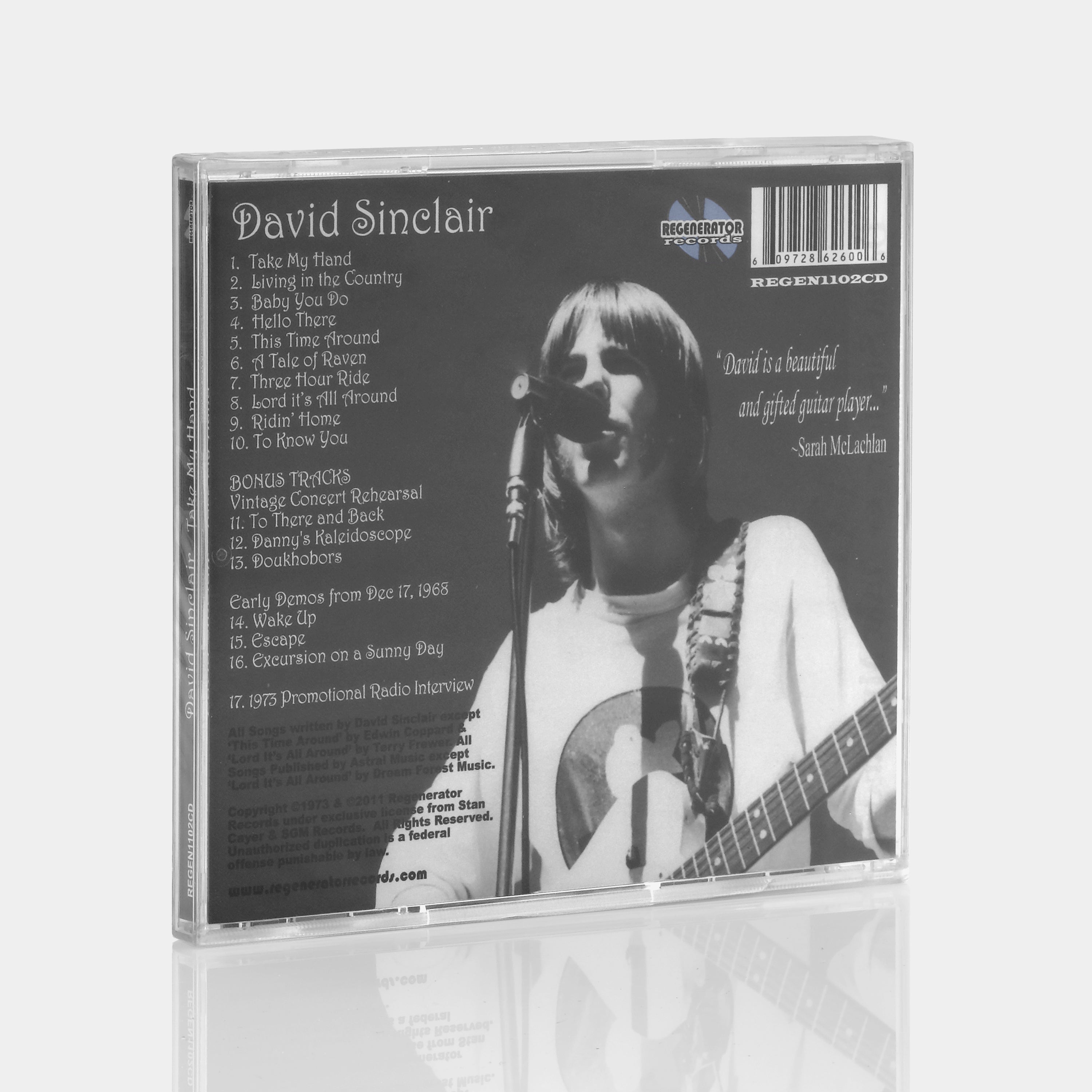 David Sinclair - Take My Hand CD