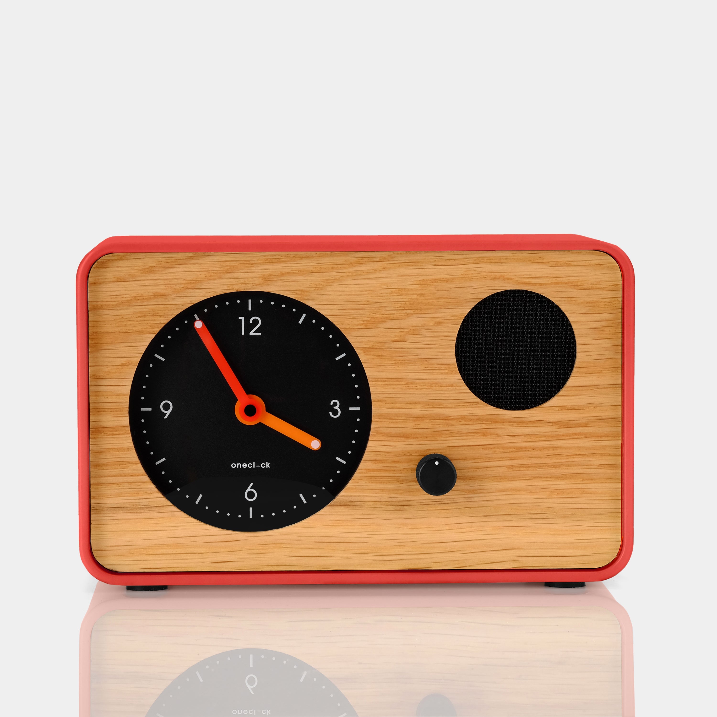 OneClock Red Analog Waking Clock