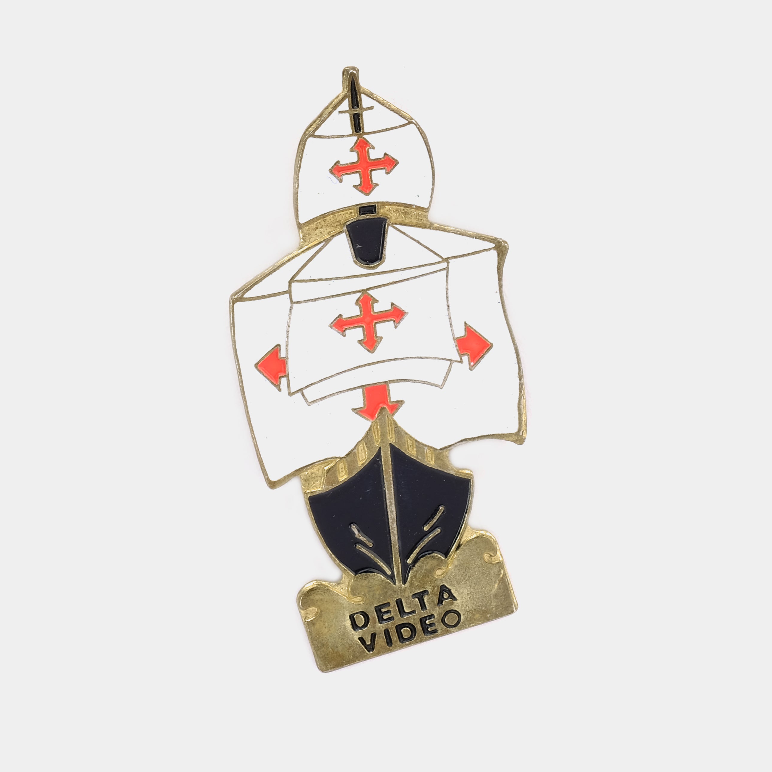 Delta Video Vintage Enamel Pin